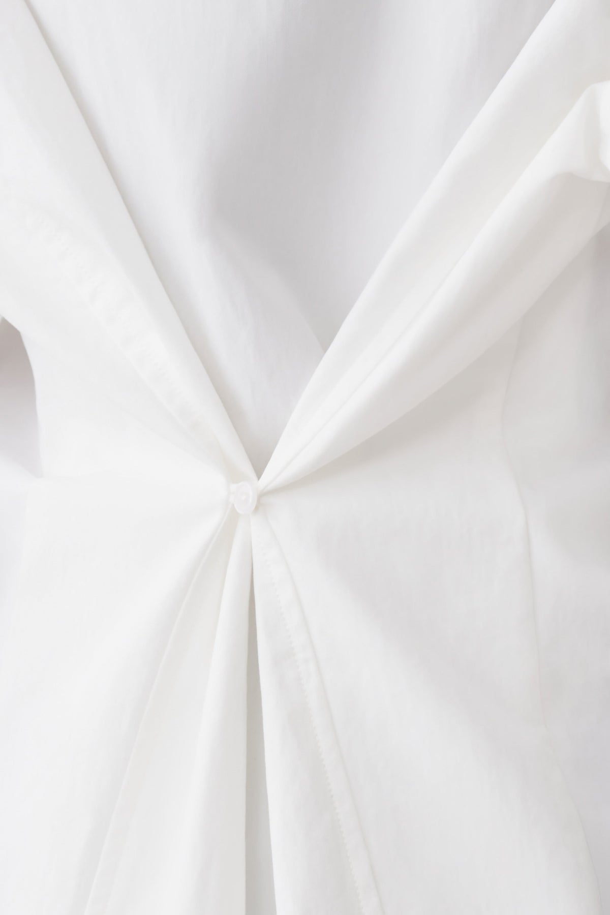 Rosalind Button Back Cotton Shirt - White