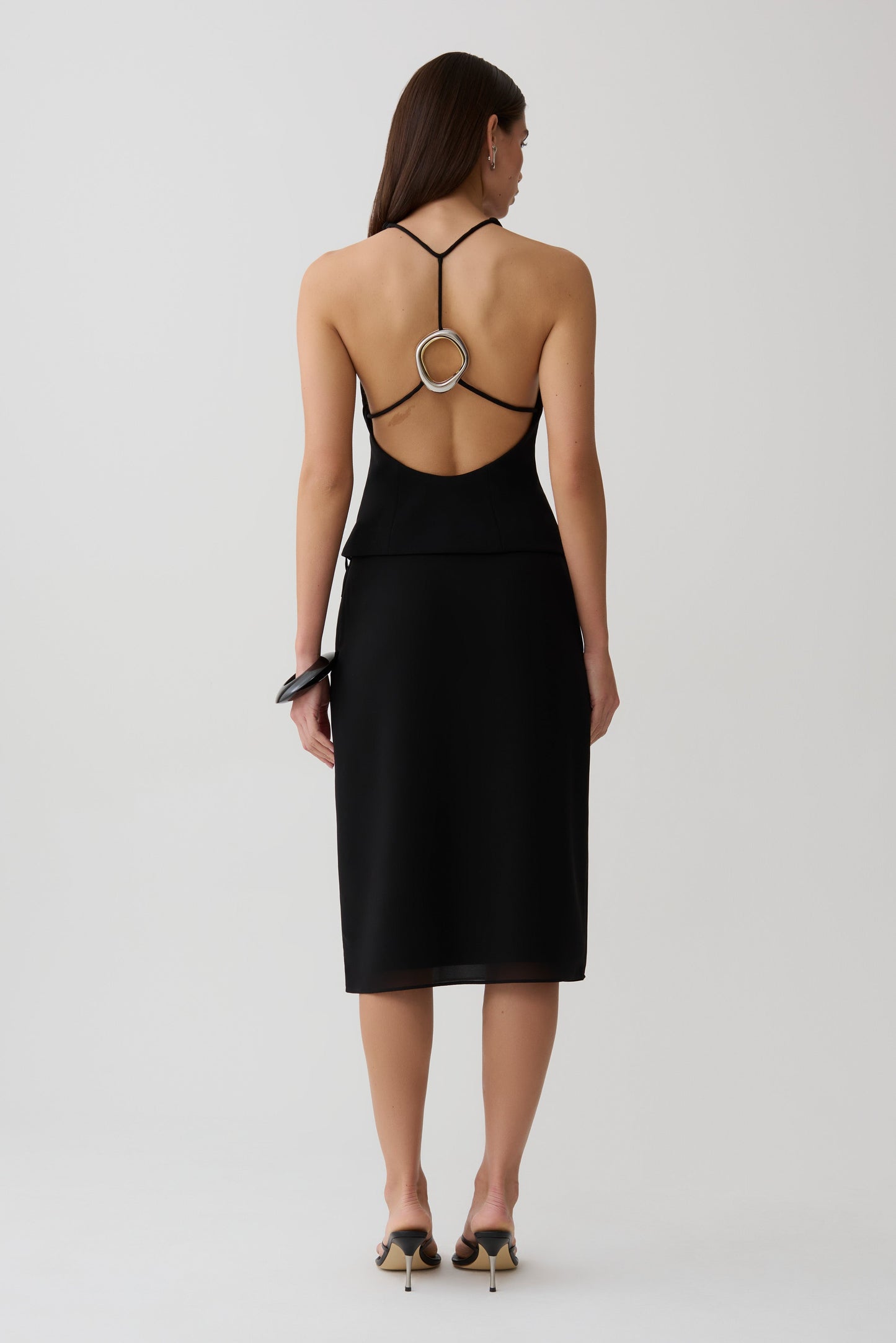 Bernadette Hardware Sleeveless Top - Black