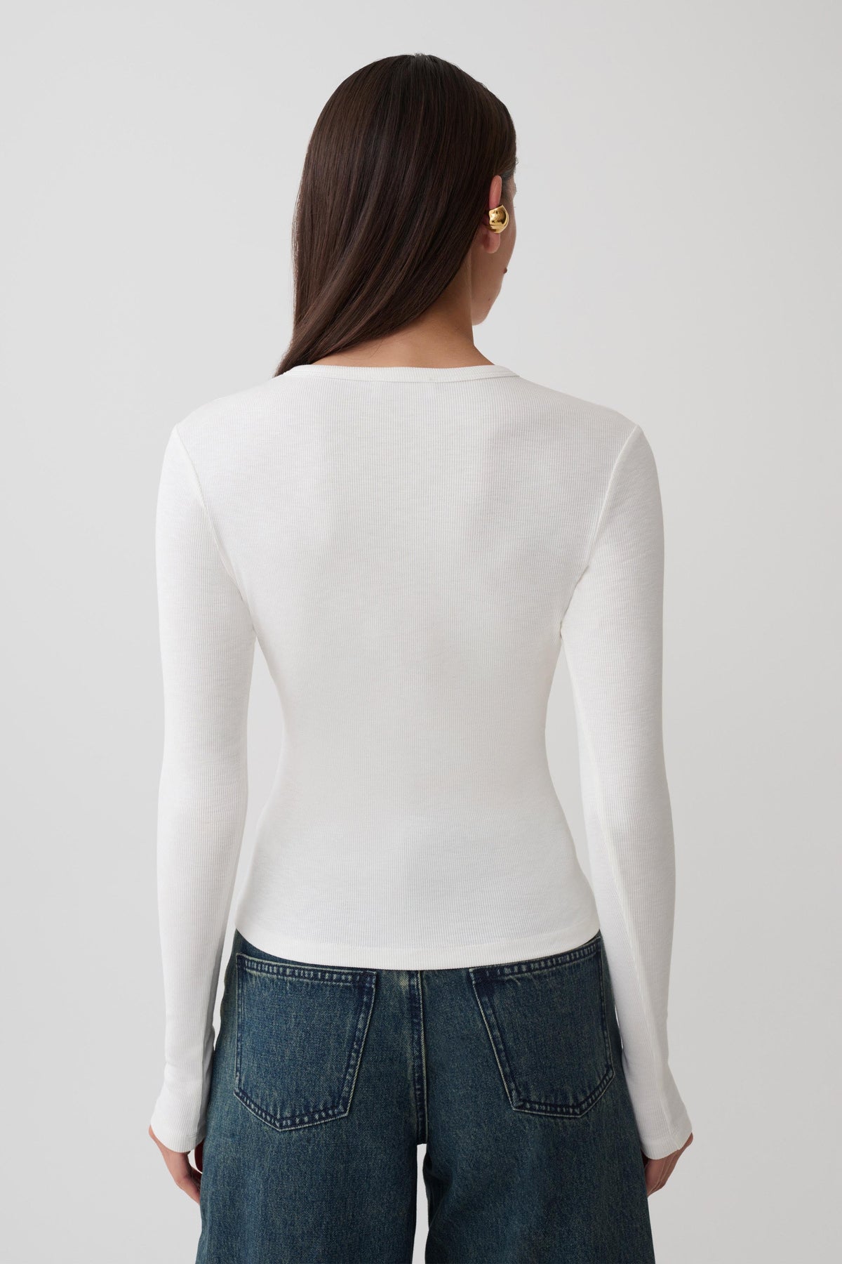 Leny Long Sleeve Top - White