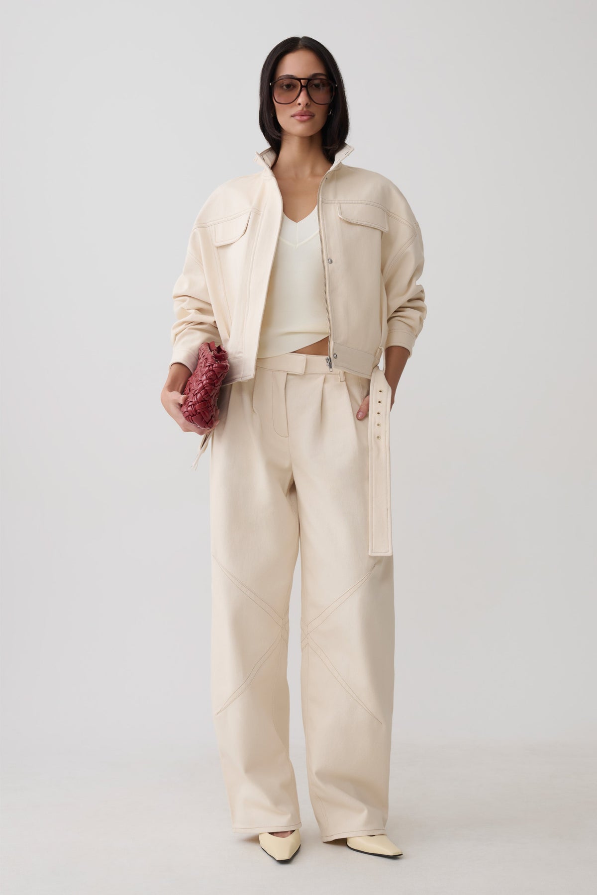 Dane Denim Jacket - Cream