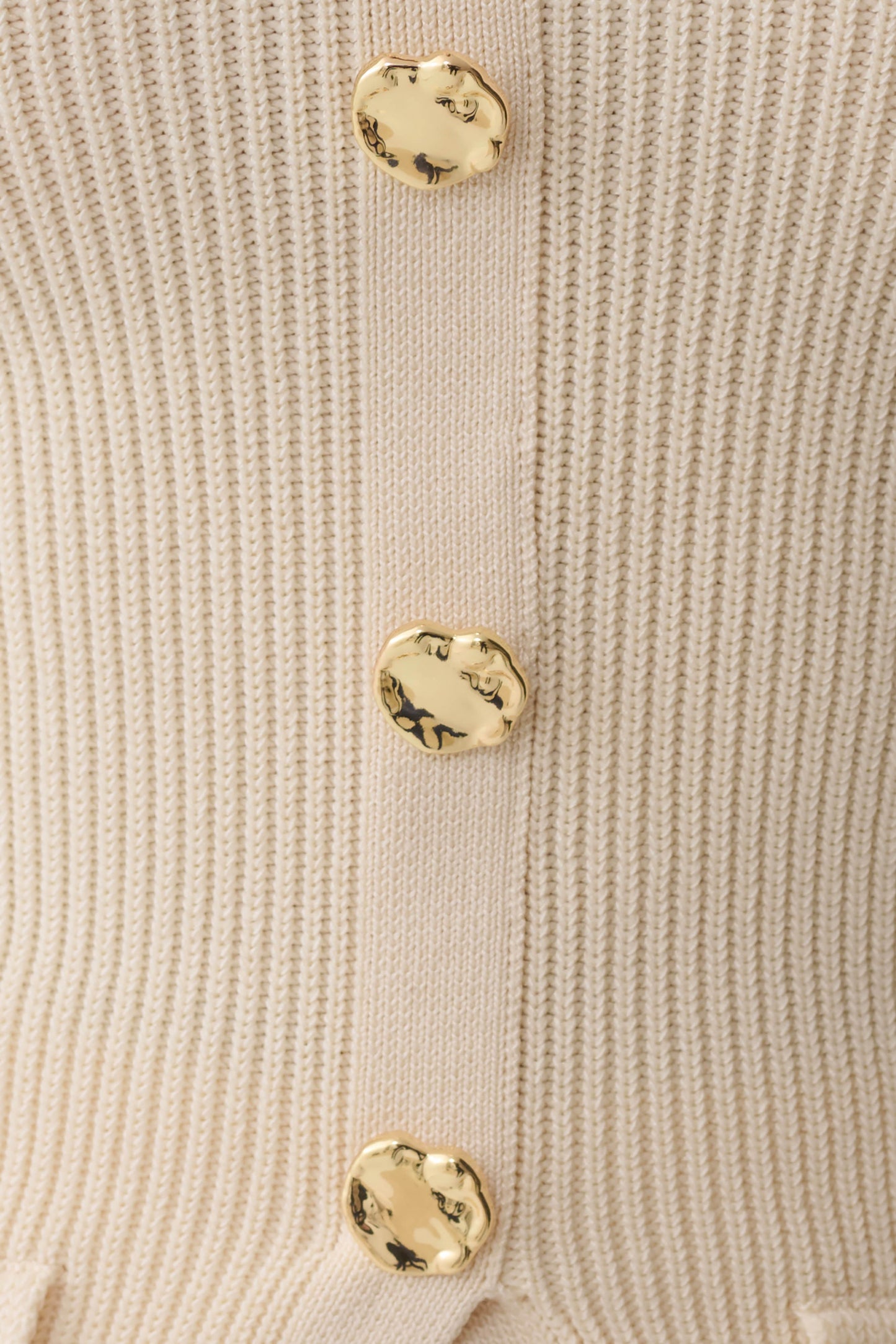 Suzie Ribbed Long Sleeve Longline Top - Ivory