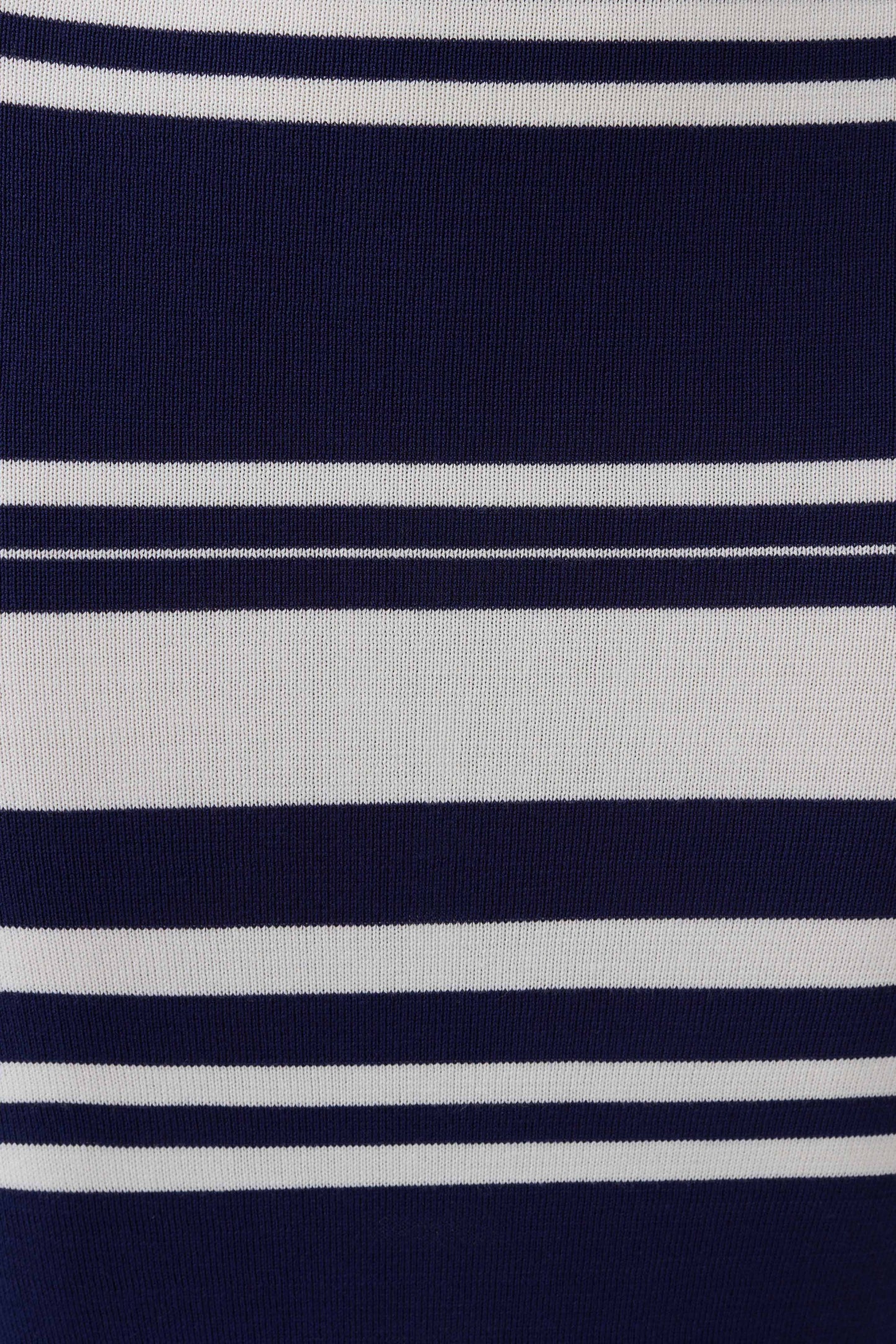 Brienne Stripe Midi Dress - Navy/Ivory