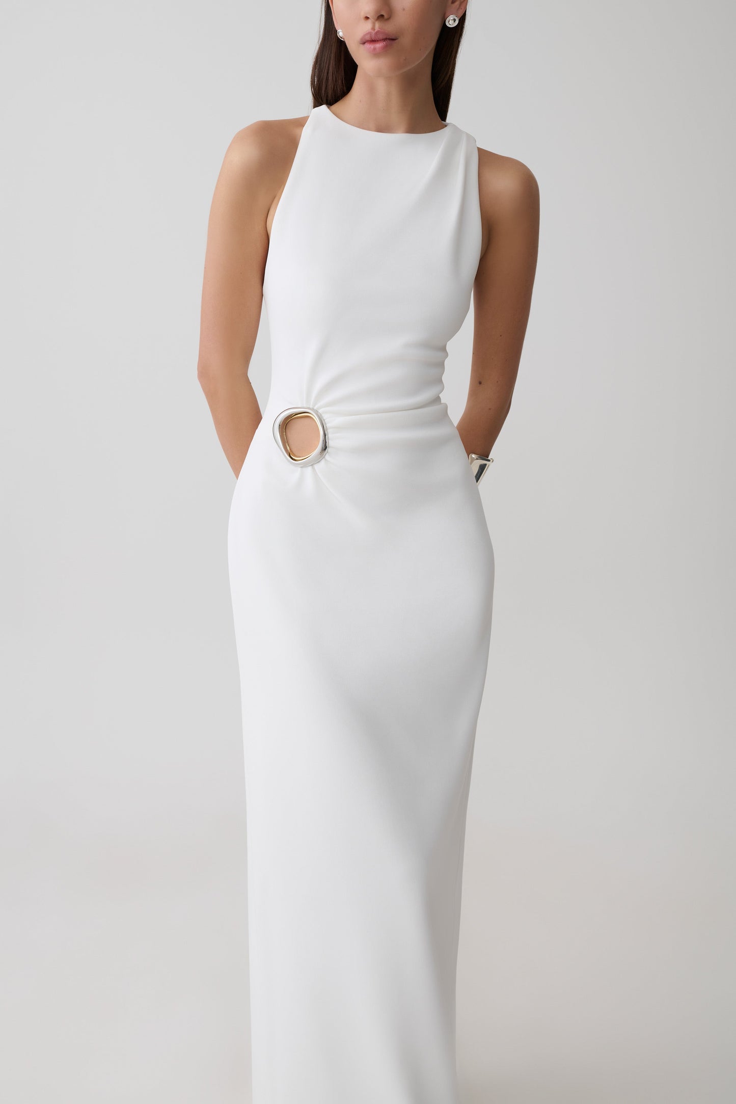 Maylin Hardware Maxi Dress - Ivory