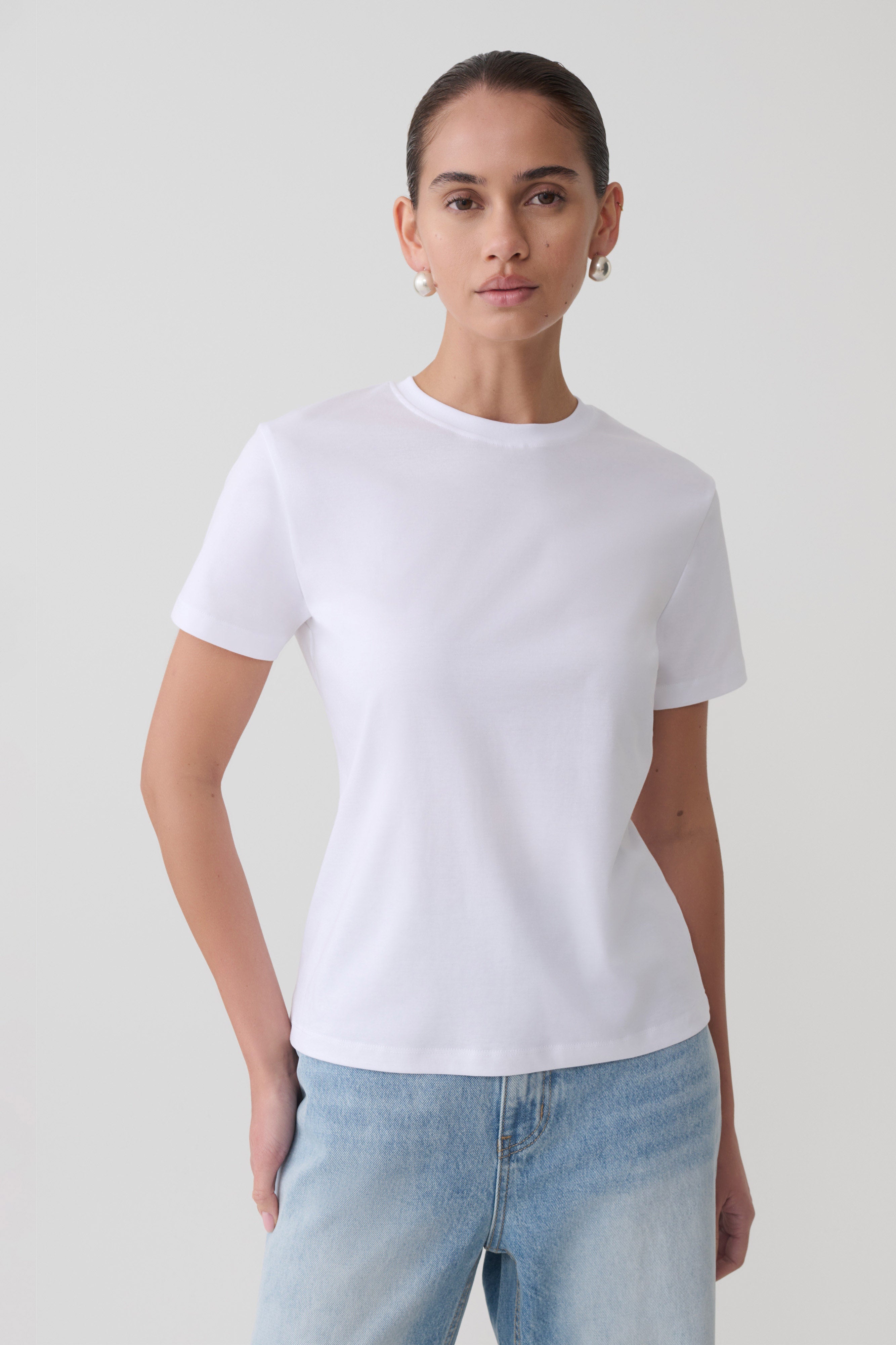 Sega Cotton Oversized T-Shirt - White | MESHKI US