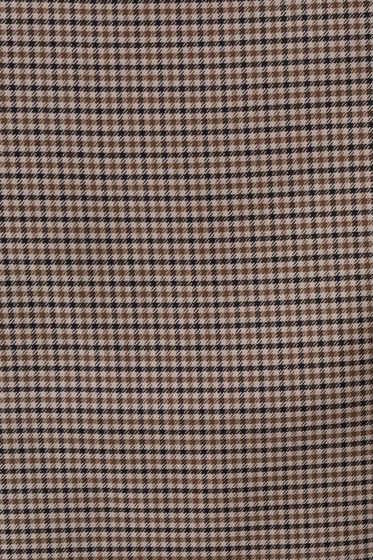 Gisella Suiting Midi Skirt - Tan Check