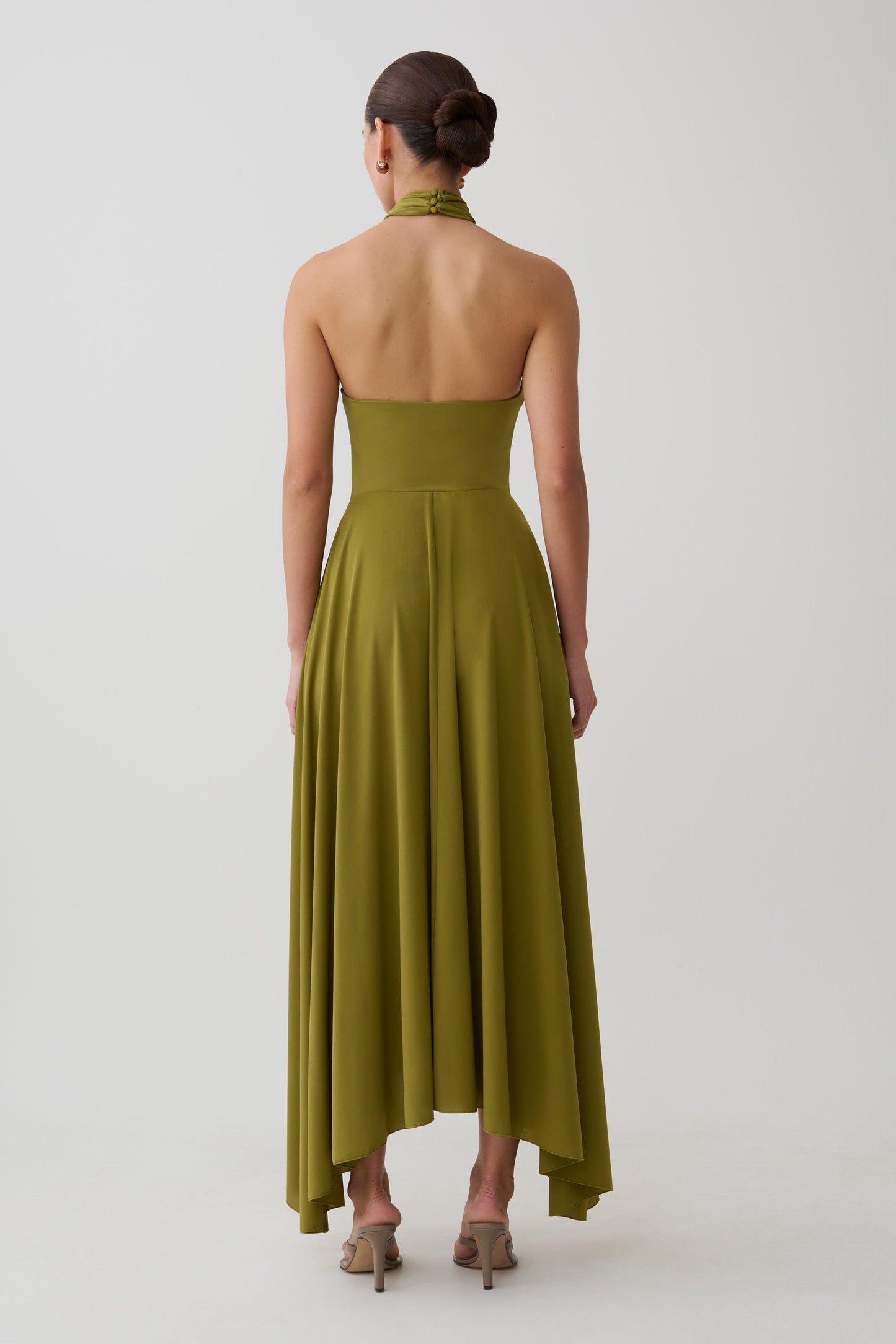 Bambi Dry Jersey Maxi Skirt - Martini Olive