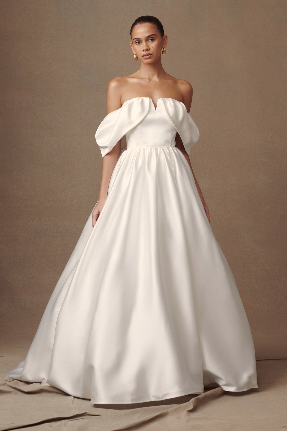 Kelsey Satin Maxi Skirt - White