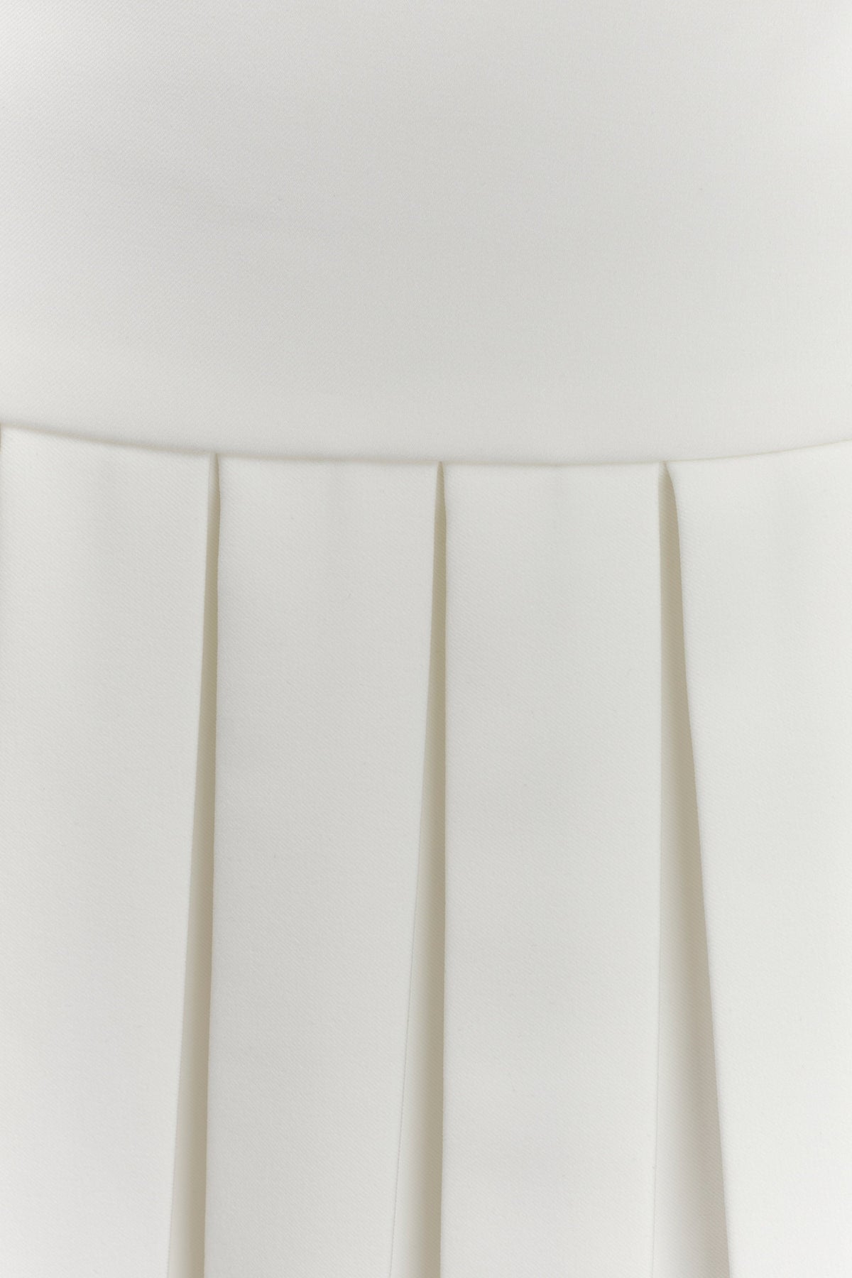 Naya Pleated Mini Dress With Ties - White