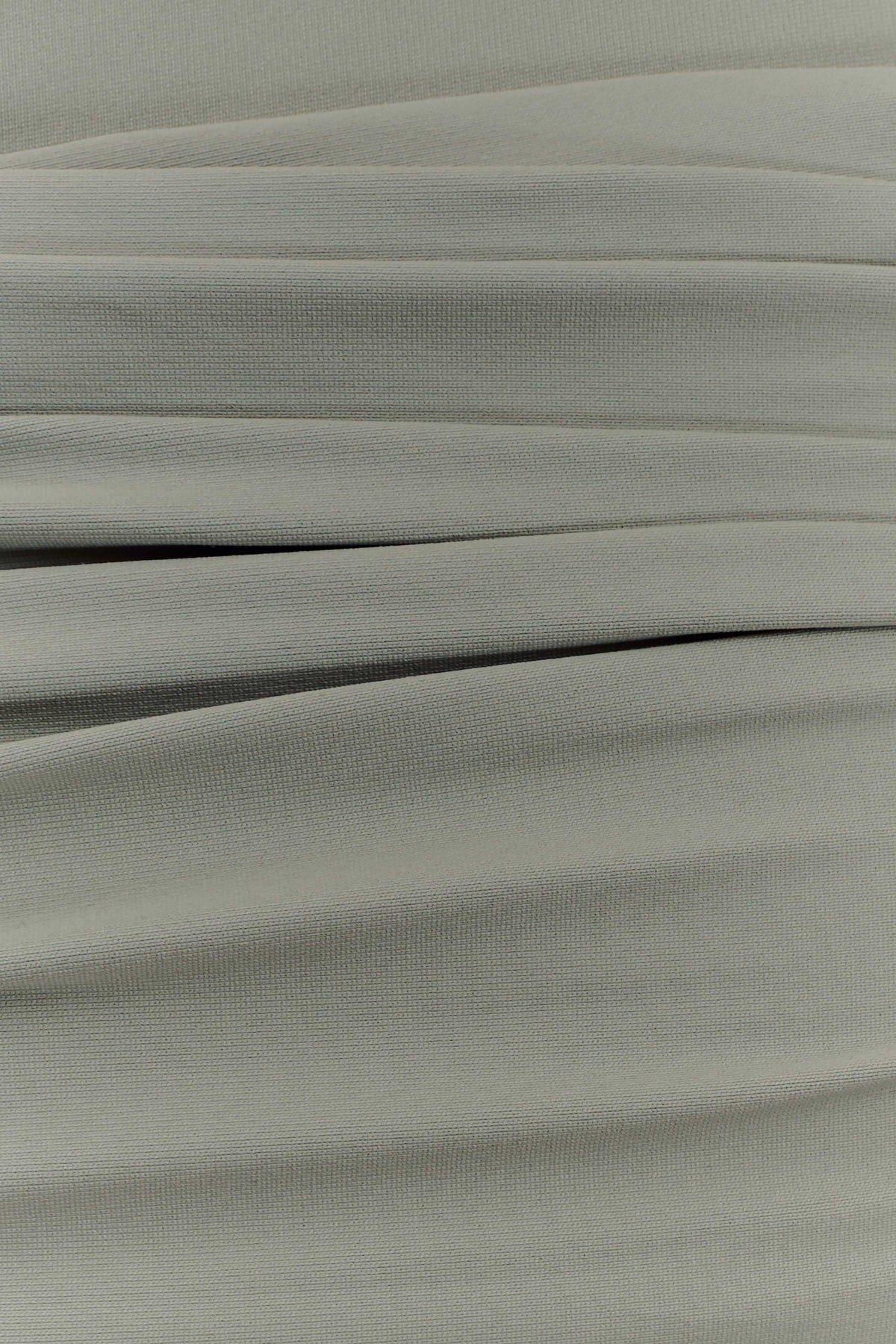 Sera One Shoulder Recycled Nylon Top With Drape - Basil