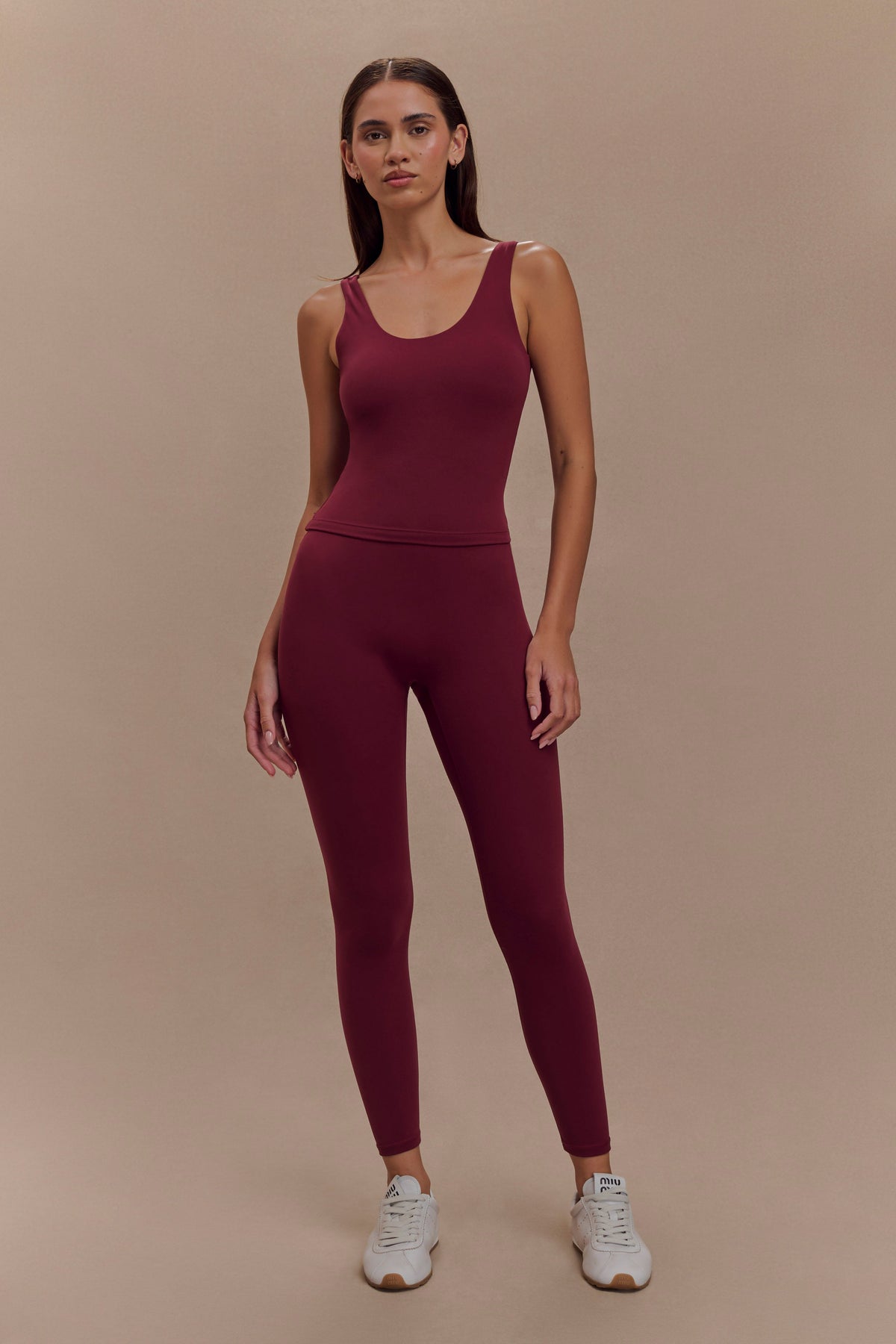 Callie Active Leggings - Burgundy