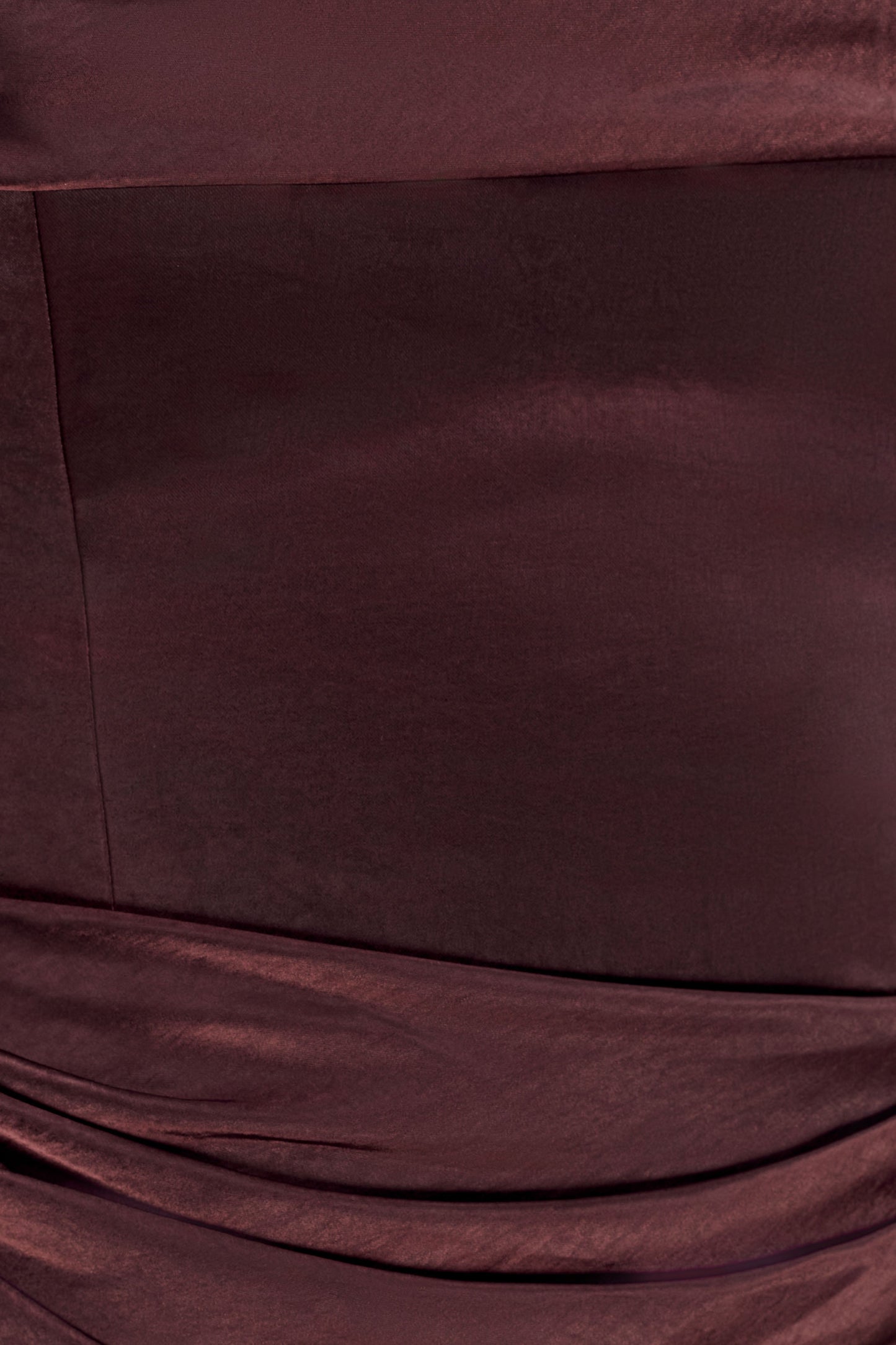 Jasmine Strapless Satin Maxi Dress - Dark Chocolate