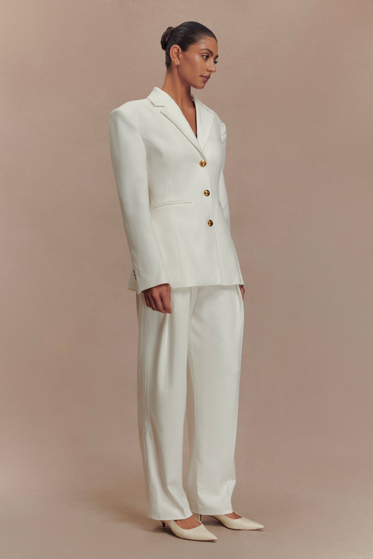 Bellamy Cinched Blazer - Ivory