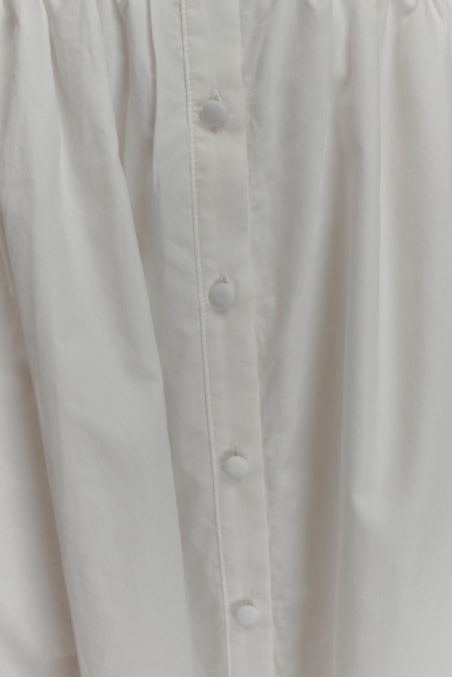 Cindy Collared Midi Dress - White