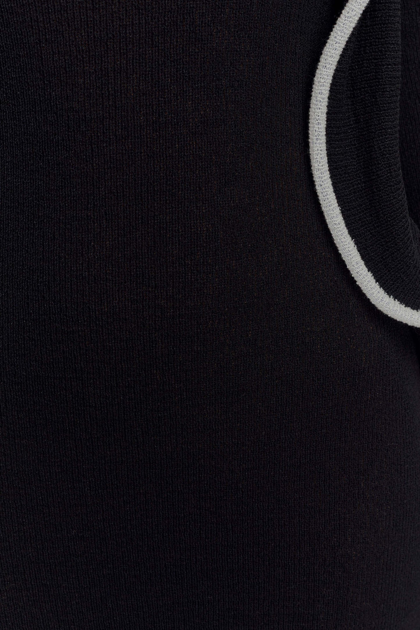 Sandrine Off Shoulder Knit Maxi Dress - Black/White