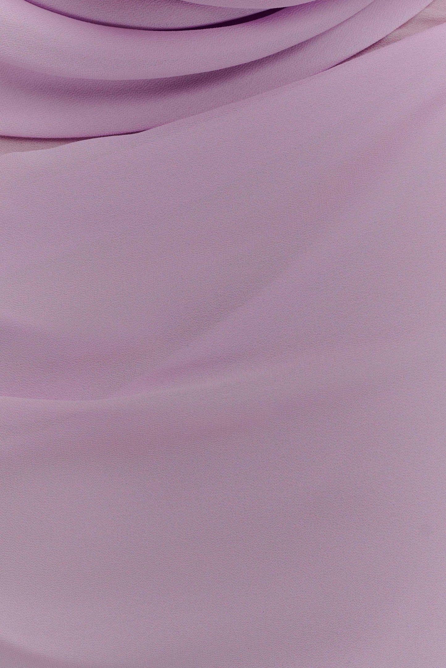 Daria Draped Chiffon Maxi Dress - Light Lilac