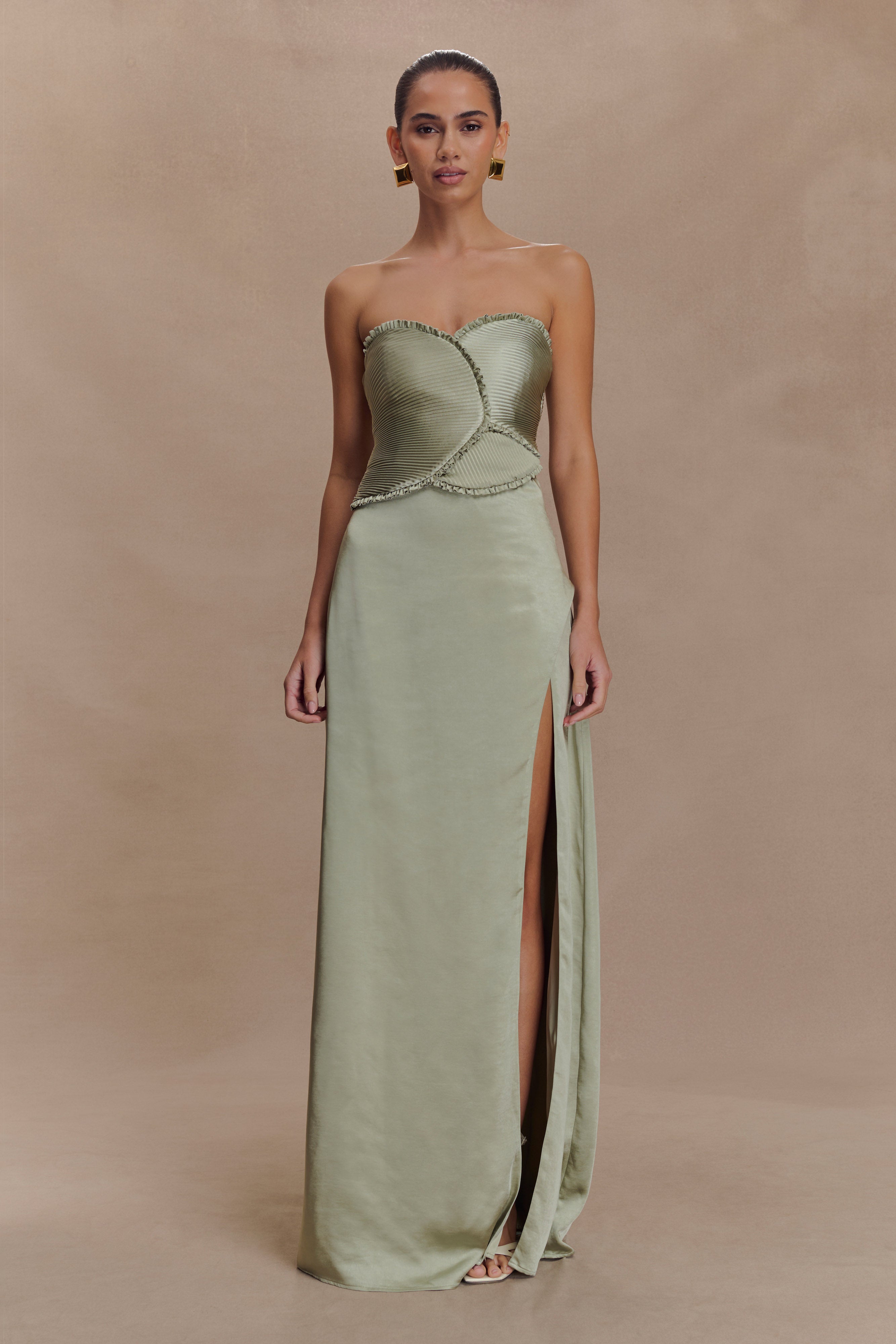 fitted lace wedding dress Larisa Maxi Dress – Natasha Gan main image 1