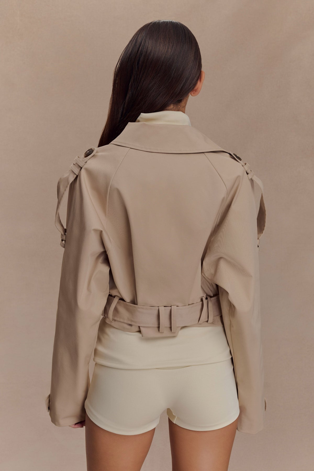 Birdie Fold Over Shorts - Ivory