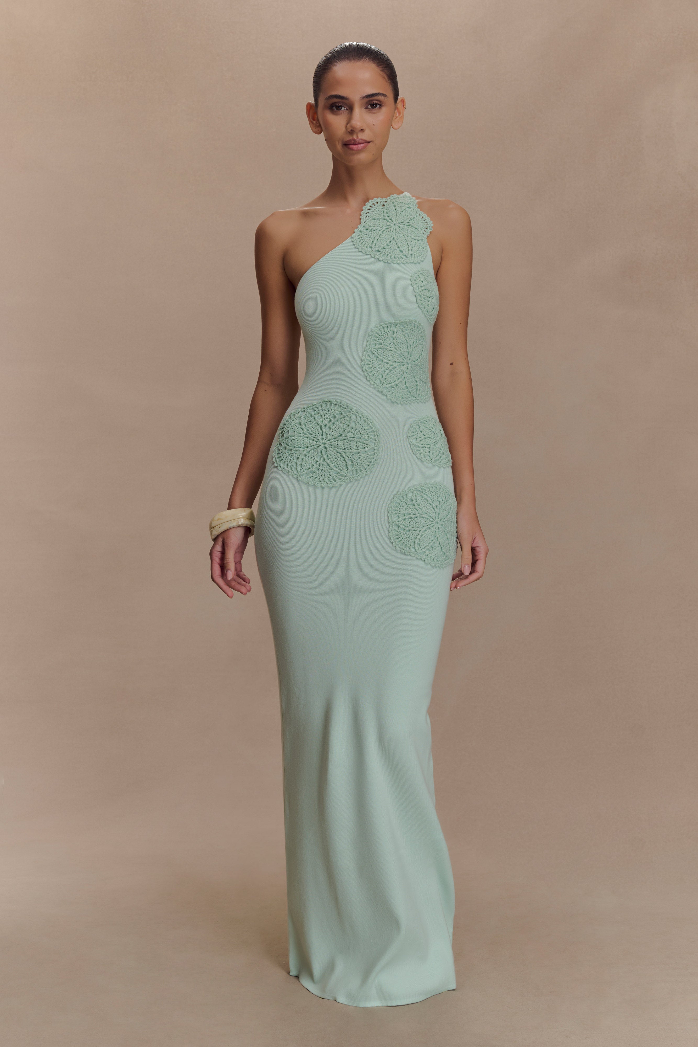 krystina aquatic crochet maxi dress Ciebon Krystina Aquatic Crochet Maxi Dress