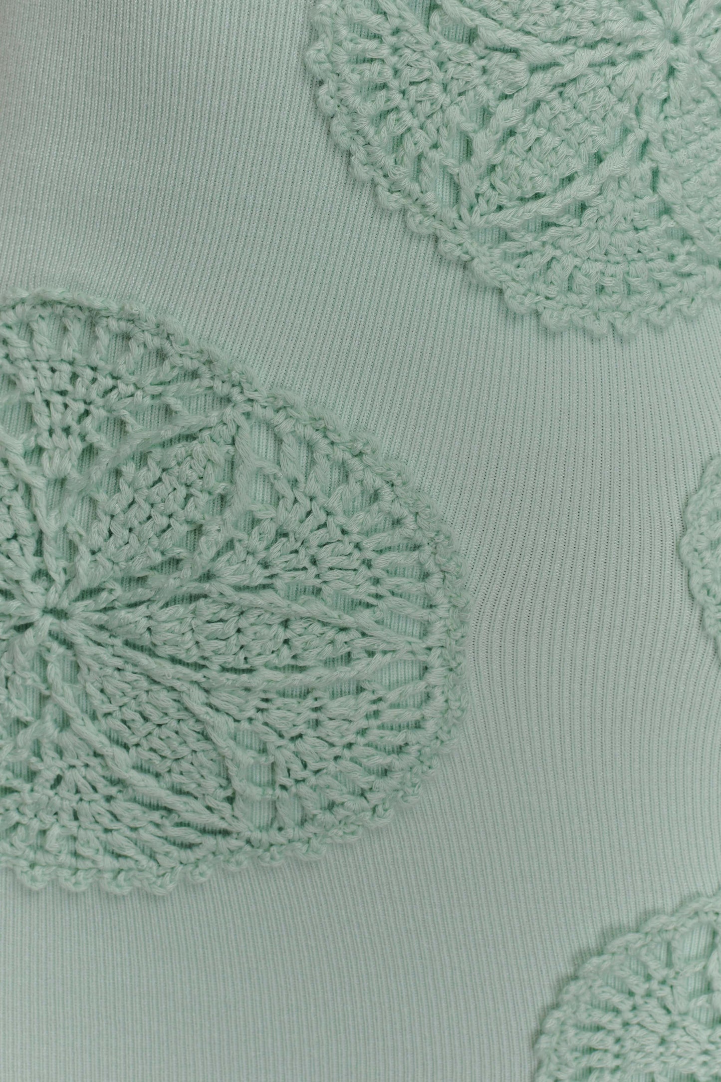 Teneika Crochet Knit Maxi Dress - Light Aqua