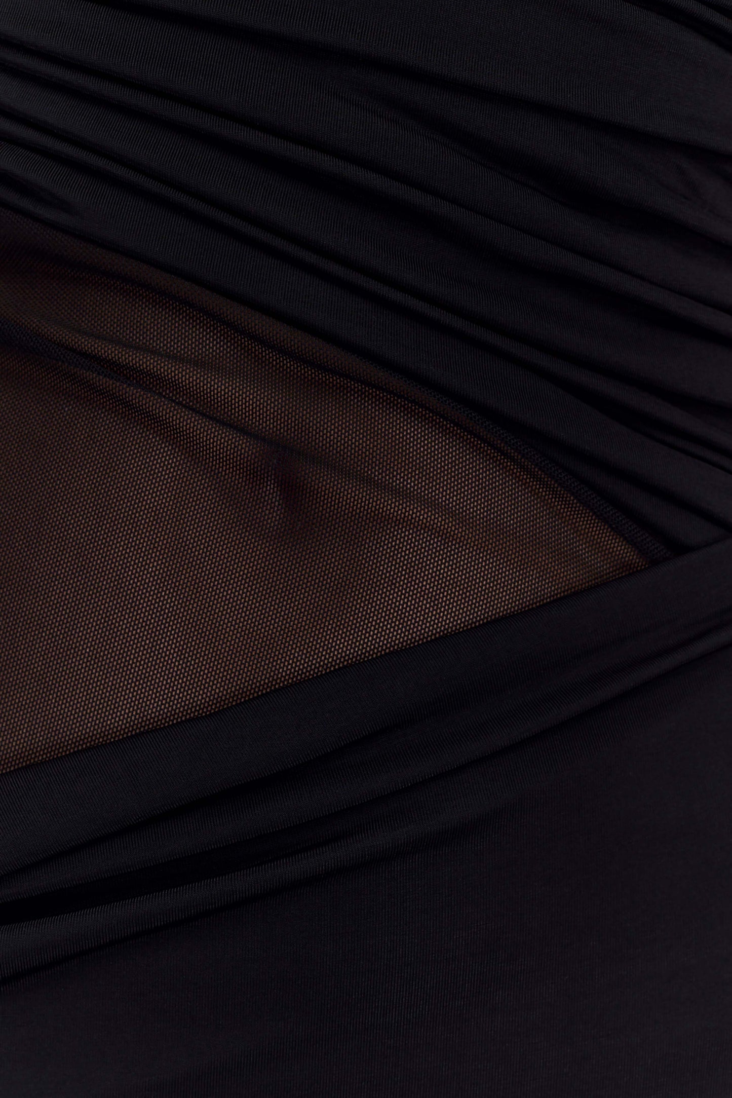 Callen One Shoulder Slinky Maxi Dress - Black