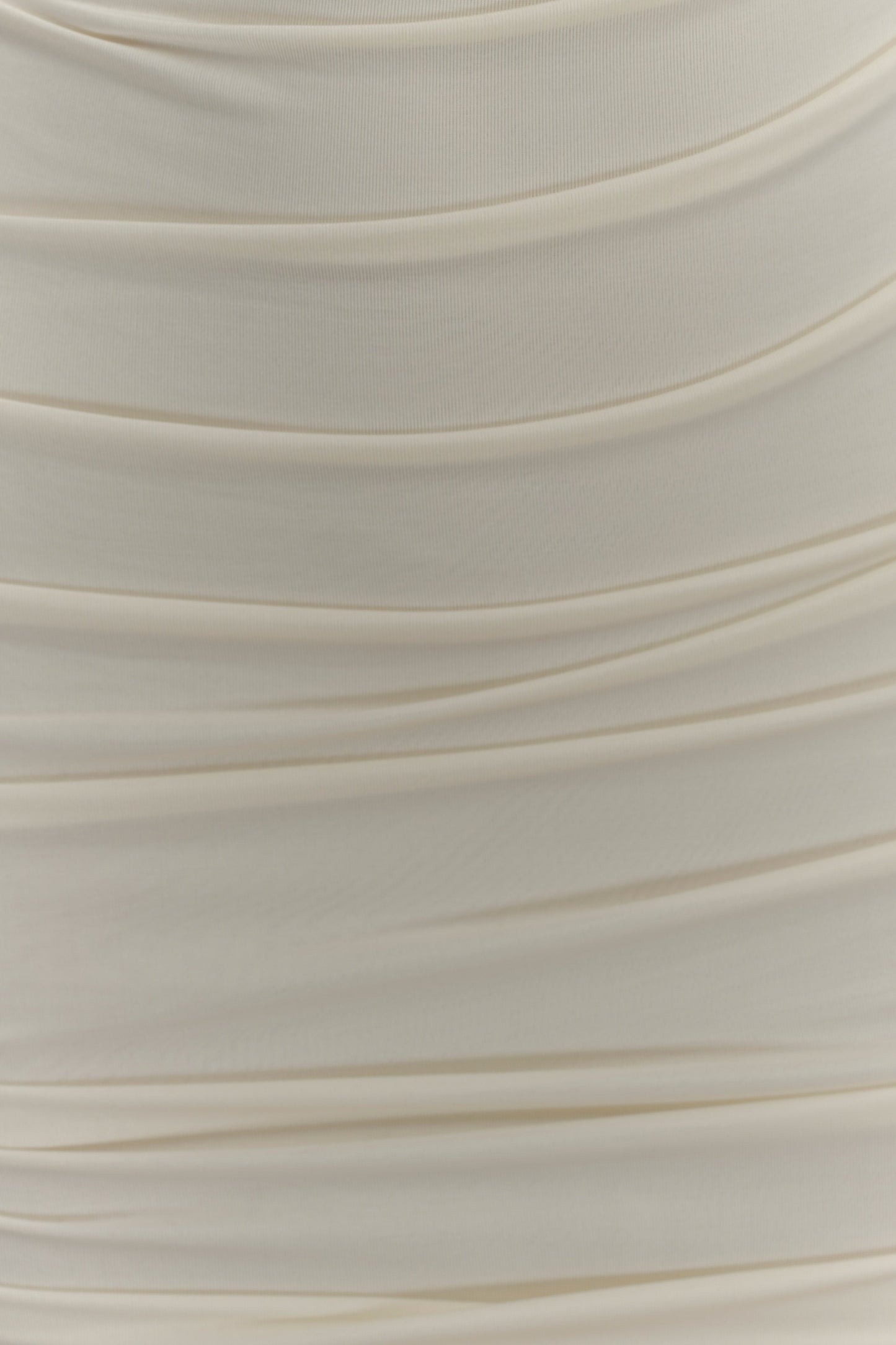 Camila Ruched Halter Midi Dress - Ivory