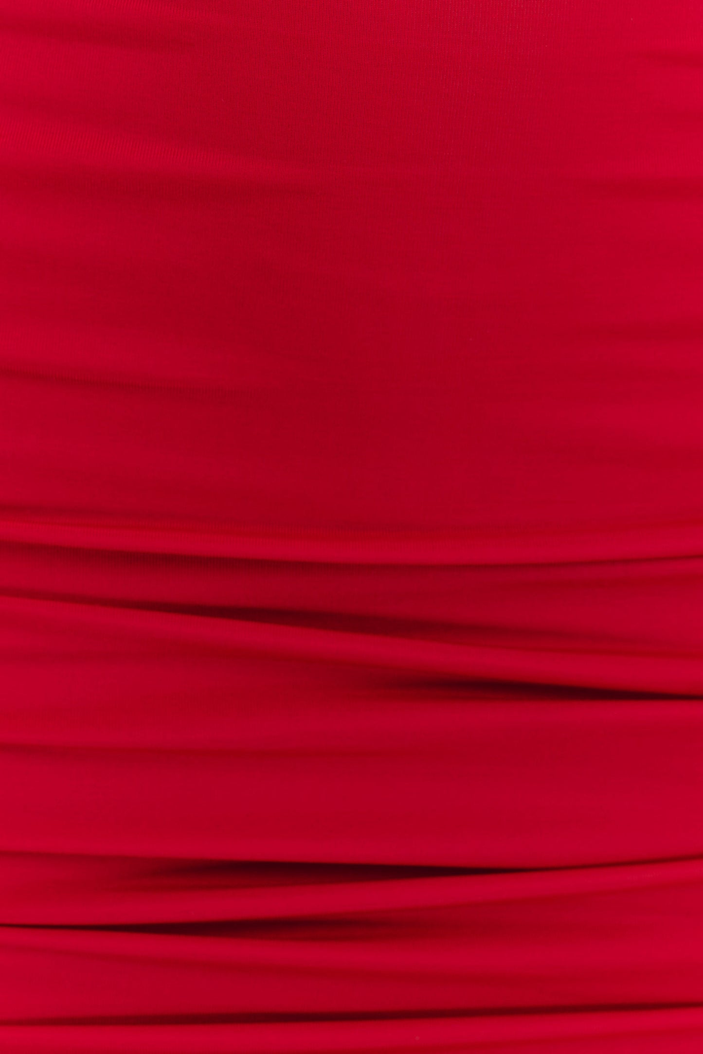 Mariposa Slinky Halter Mini Dress - Red