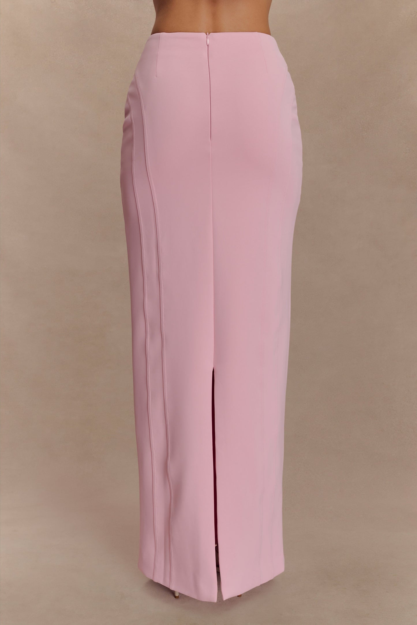 Alma High Waist Maxi Skirt - Candy Pink