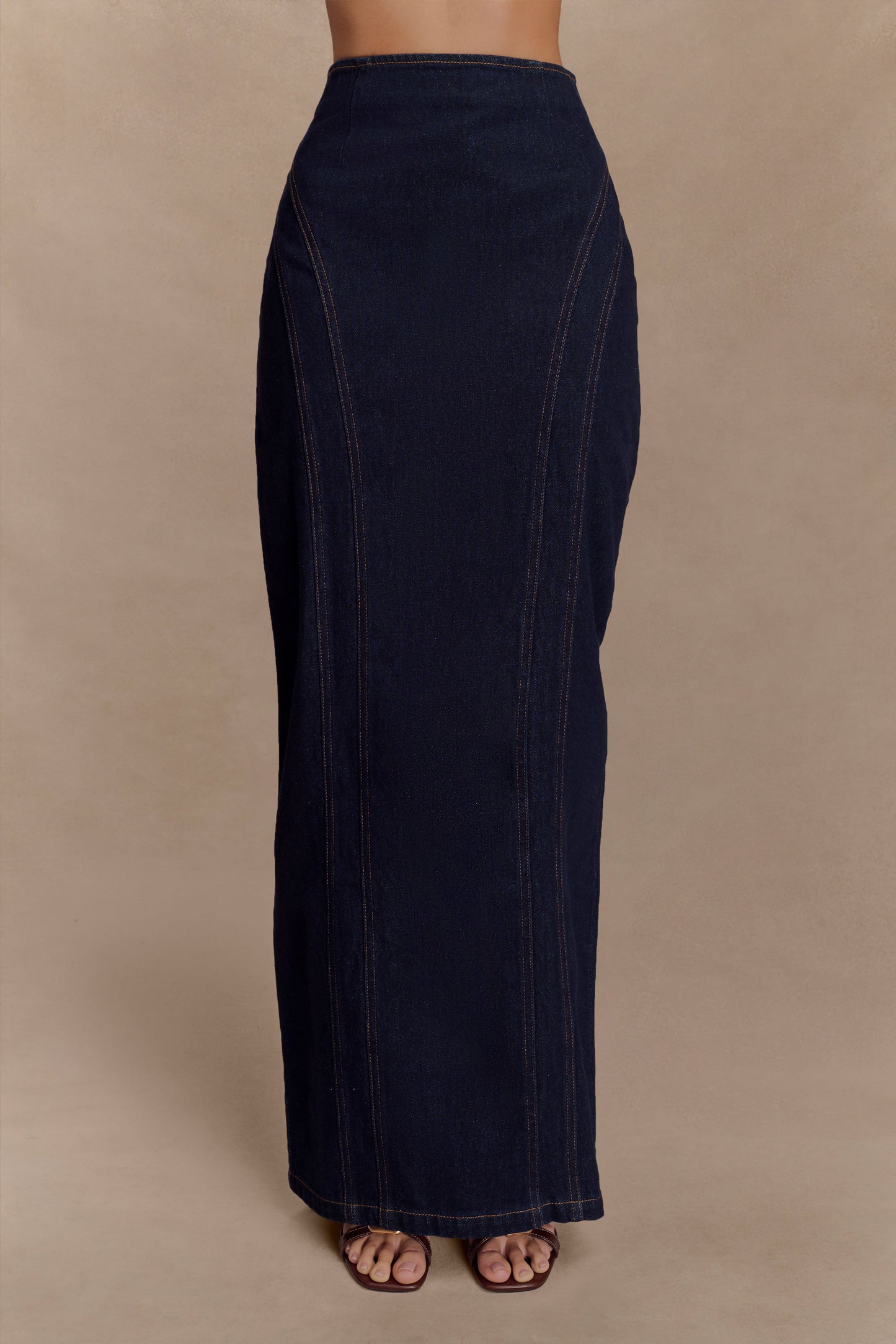 Alma Denim Maxi Skirt - Indigo Blue