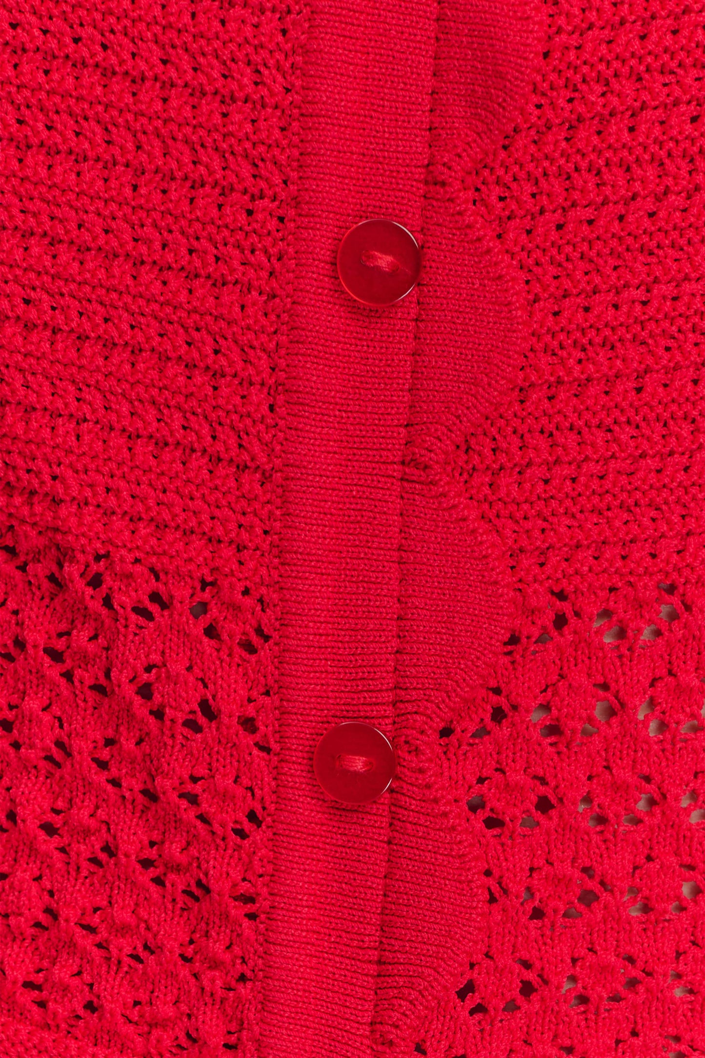 Madeline Scallop Knit Top - Red