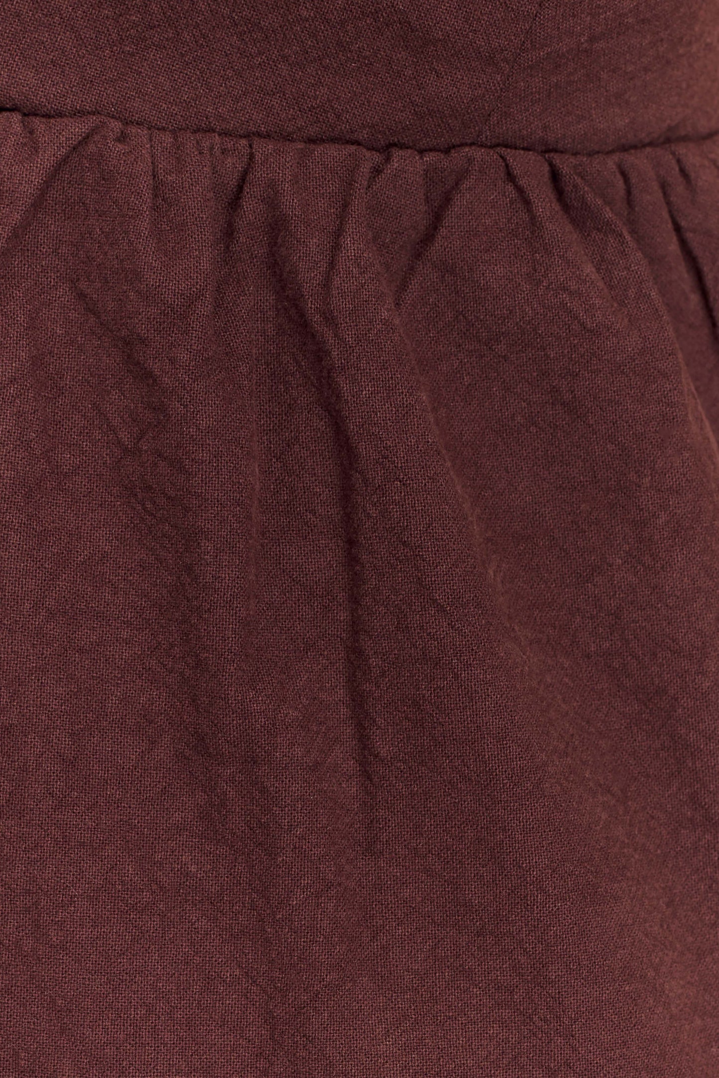 Janayia Cotton Beaded Top - Dark Espresso