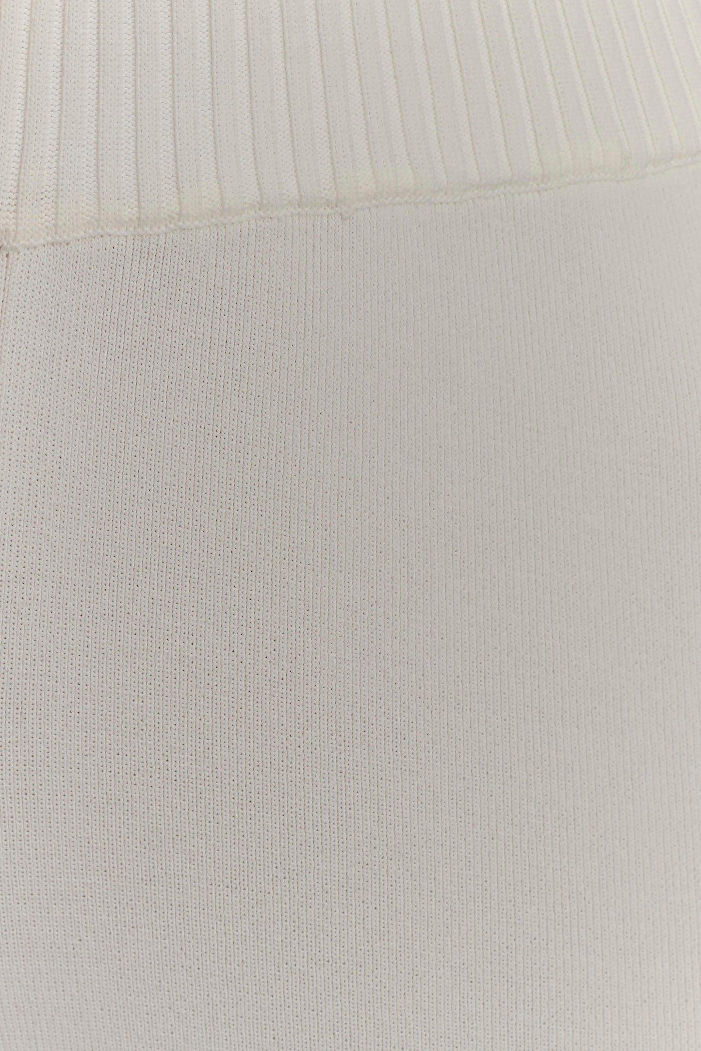 Fabiana Wide Leg Knit Pant - White