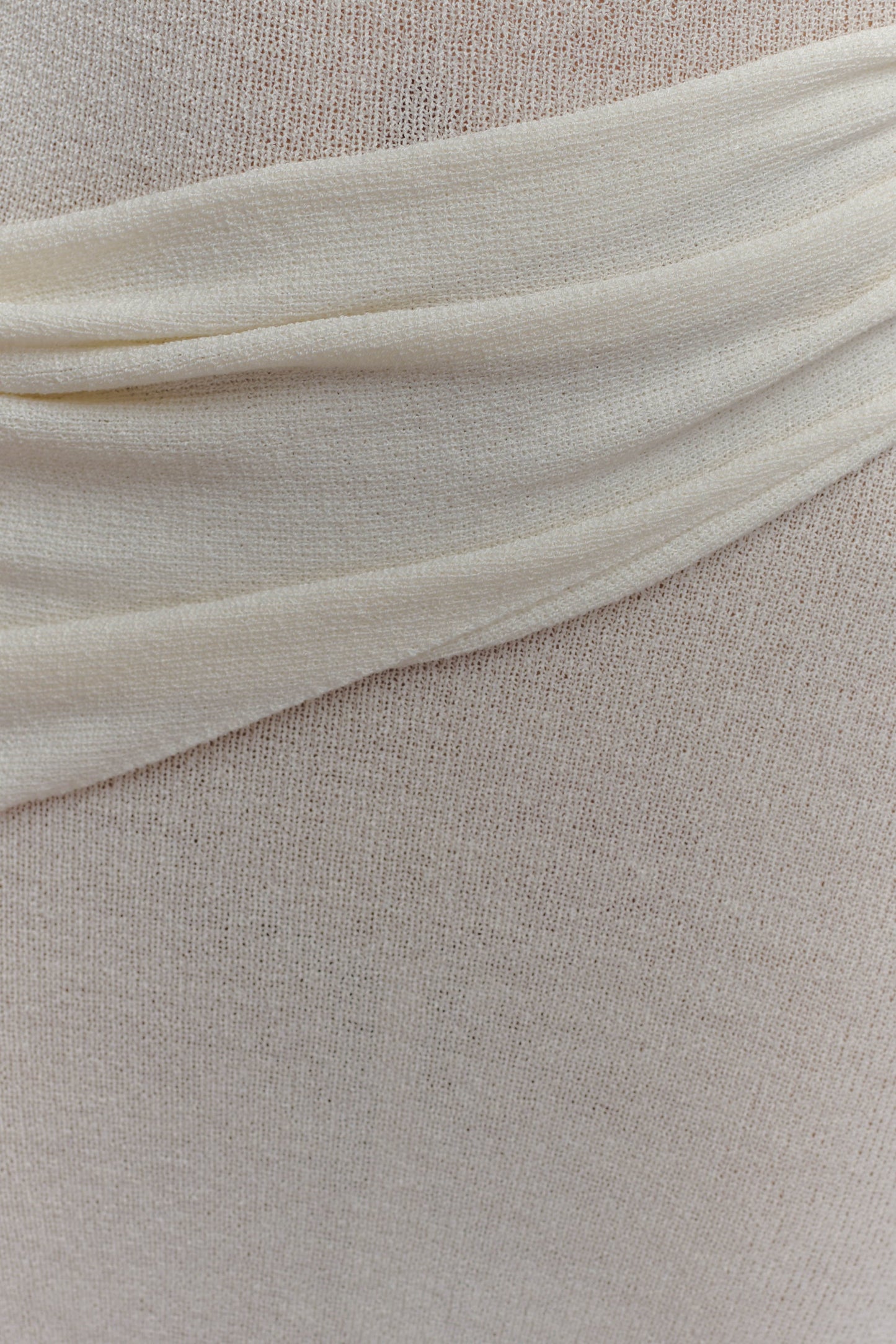 Alexius One Shoulder Knit Maxi Dress - Ivory