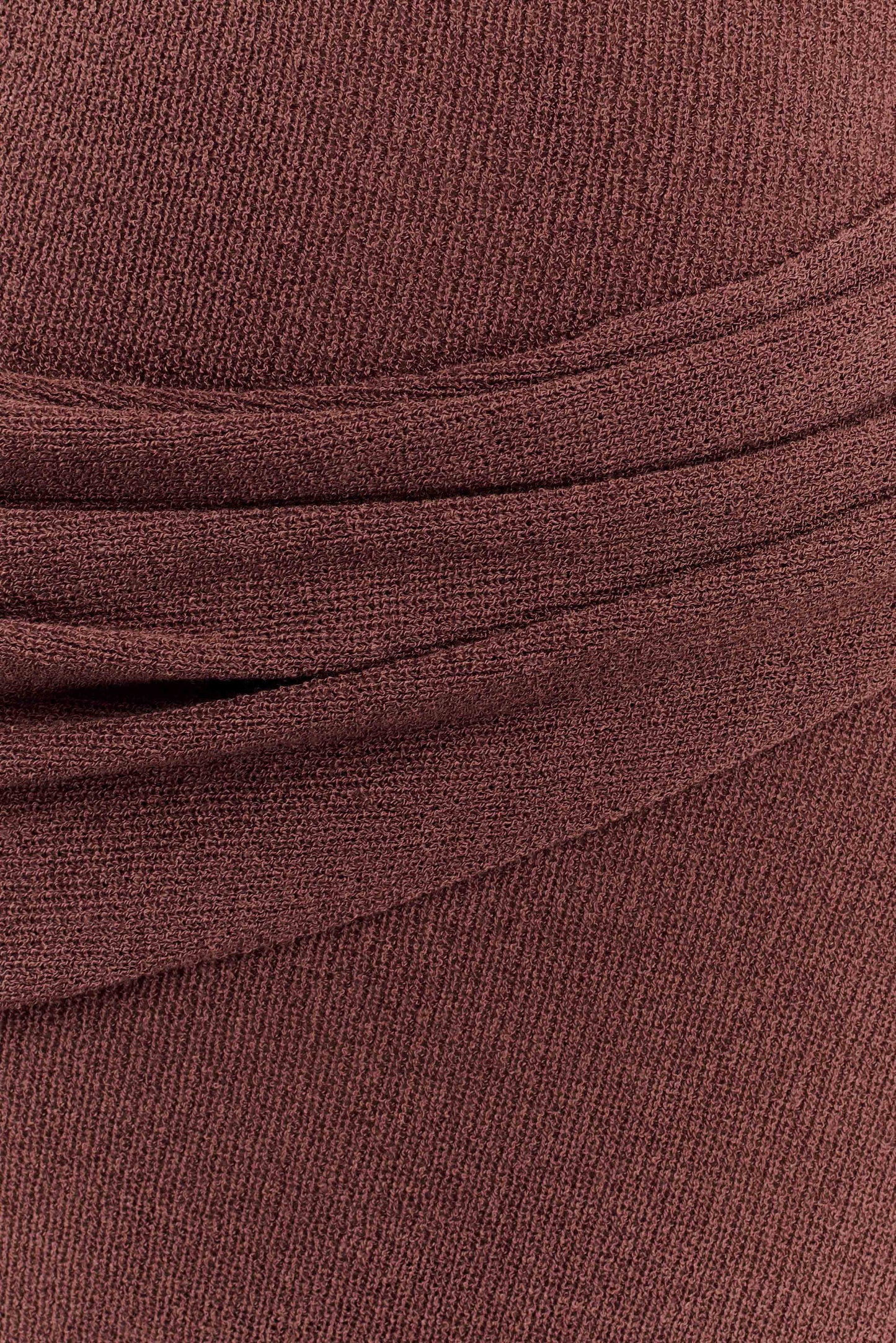 Alexius One Shoulder Knit Maxi Dress - Nutmeg