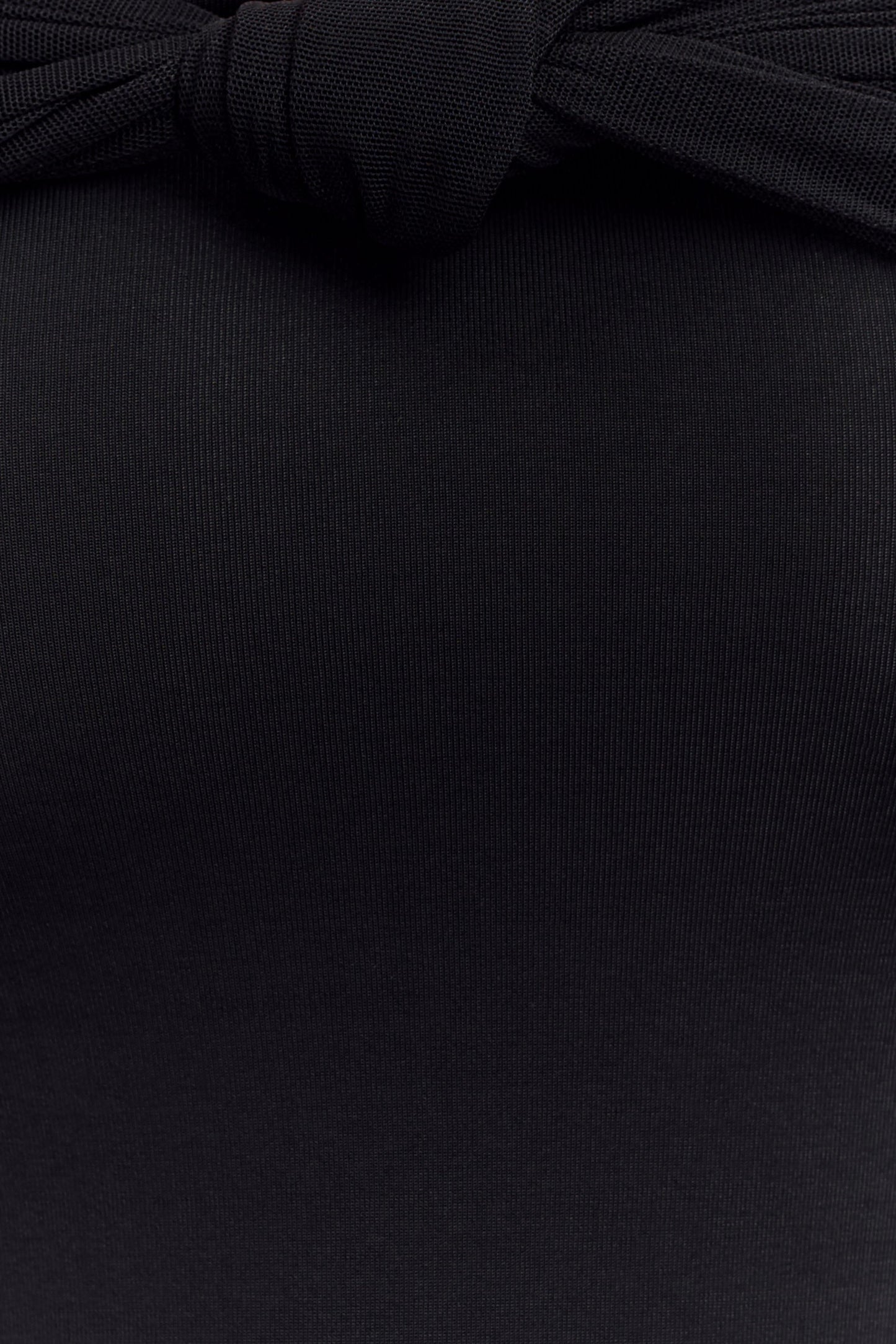 Bernadina Mesh And Slinky Halter Maxi Dress - Black