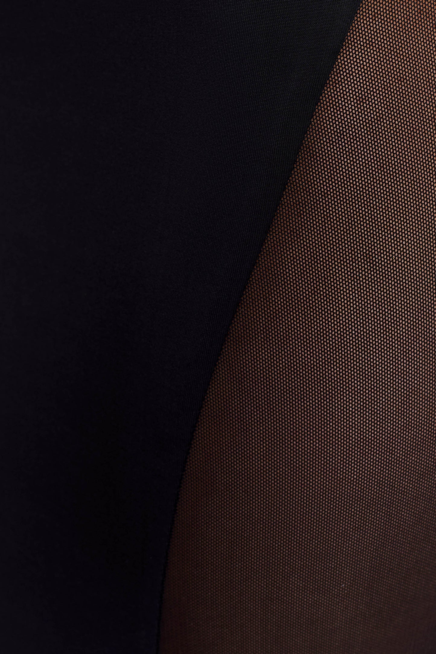 Wyatt Slinky And Mesh Maxi Dress - Black