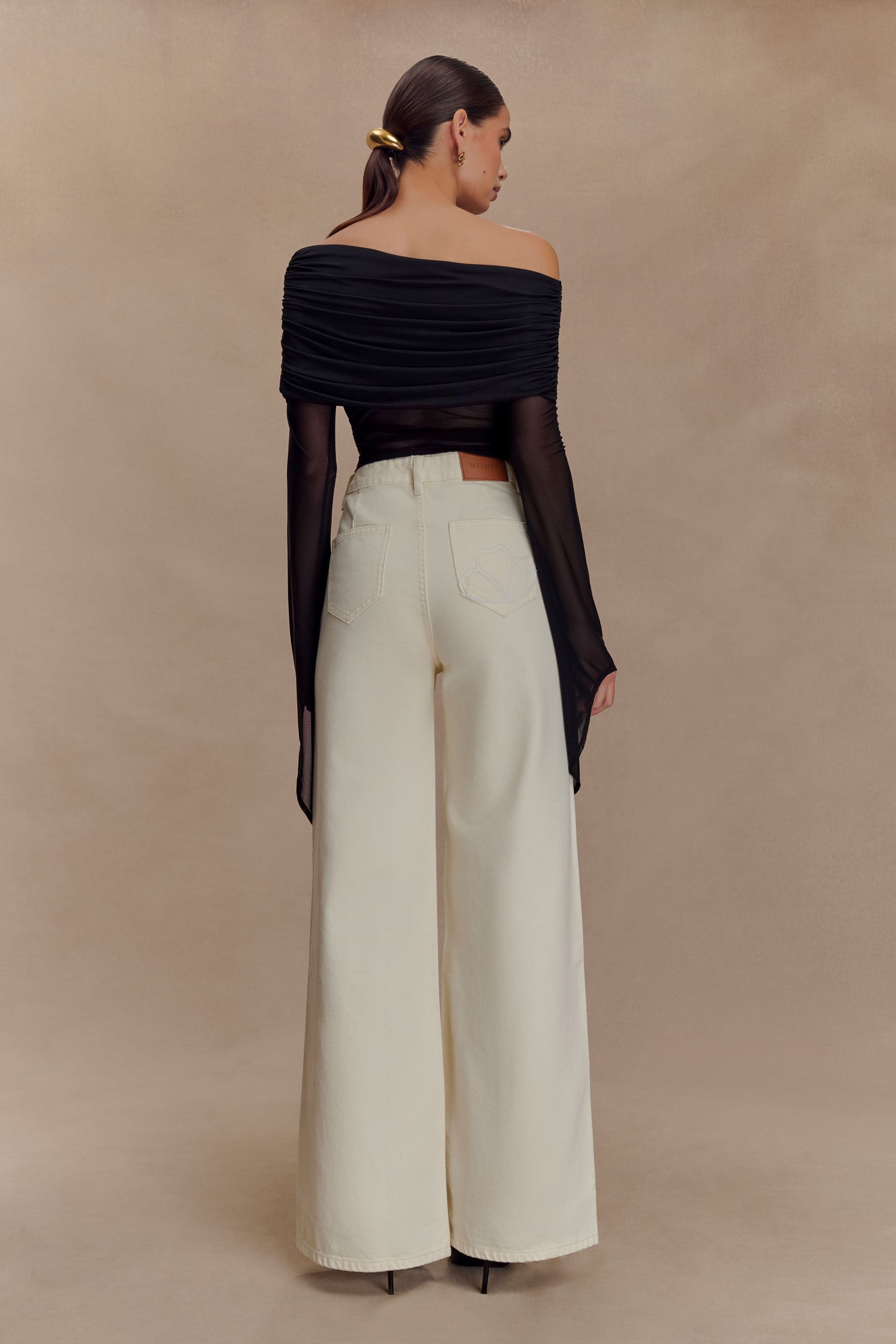 Dahlia One Shoulder Top - Black