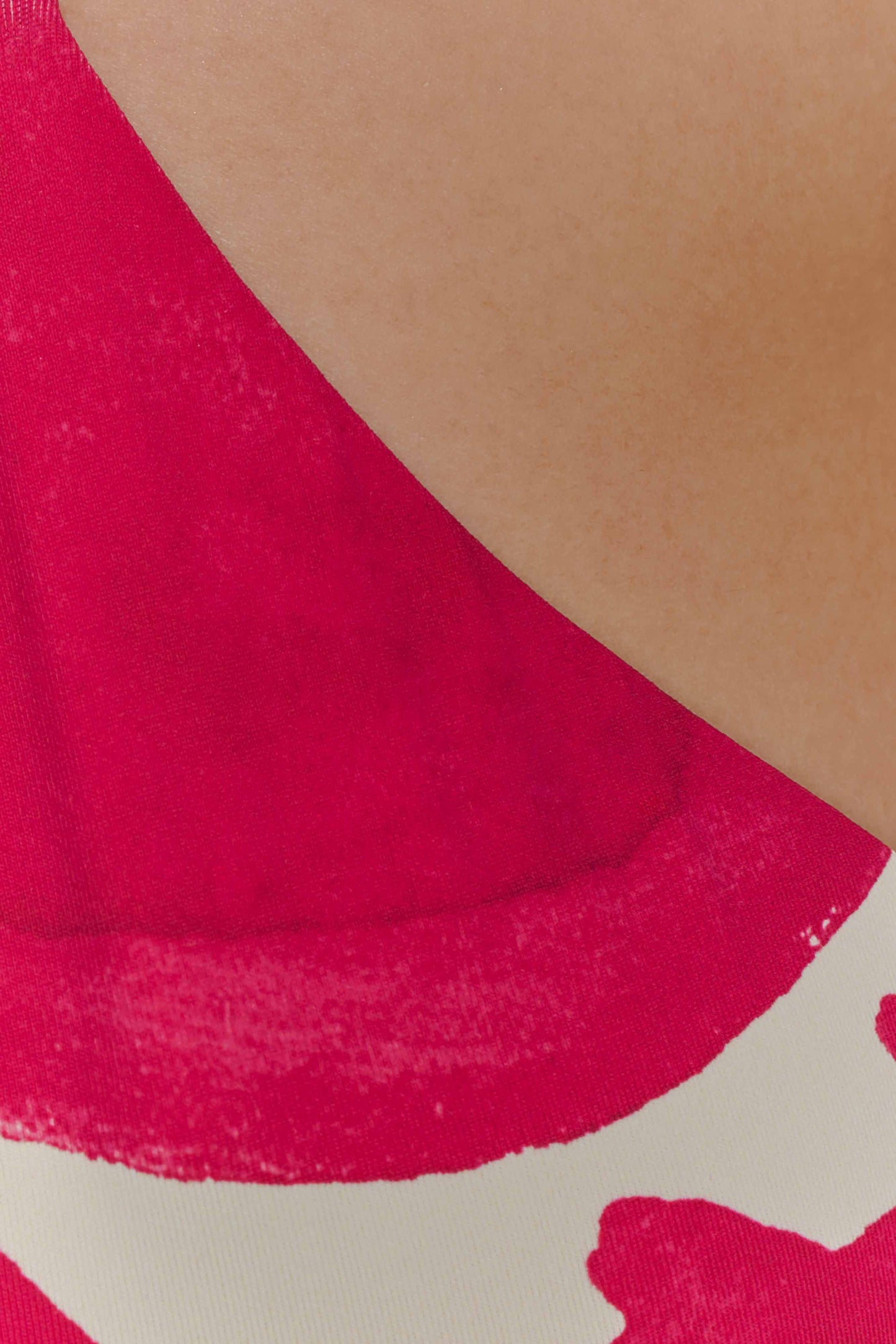 Marquise Bikini Top - Dragonfruit Deco Fleur Print