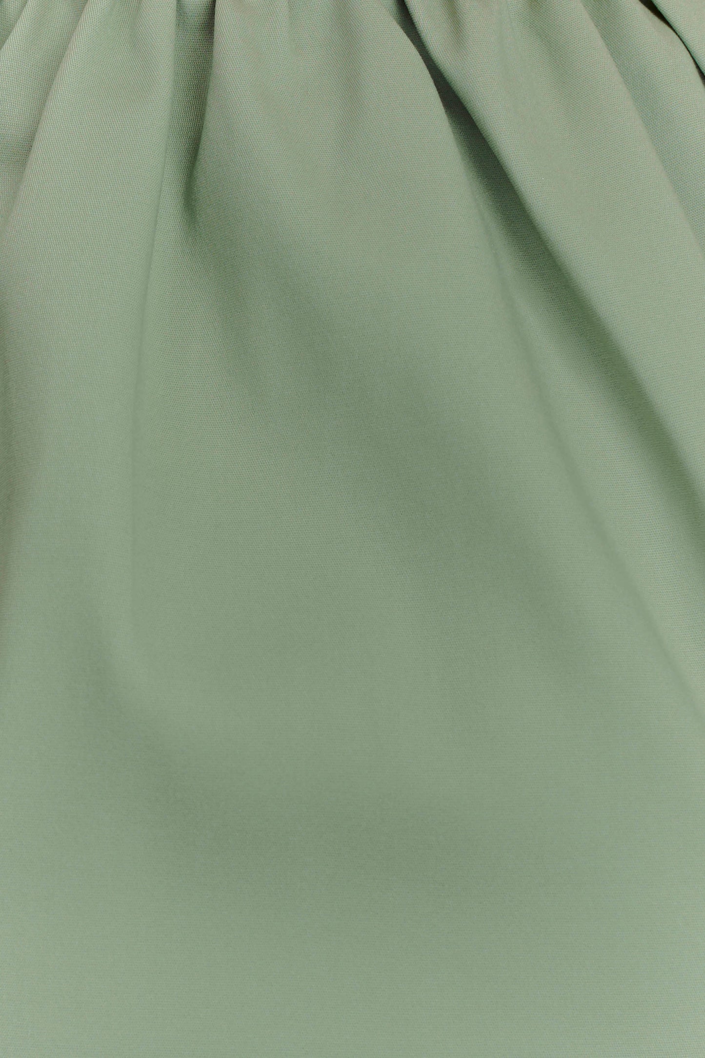 Ariana Pleated Neck Mini Dress - Sage