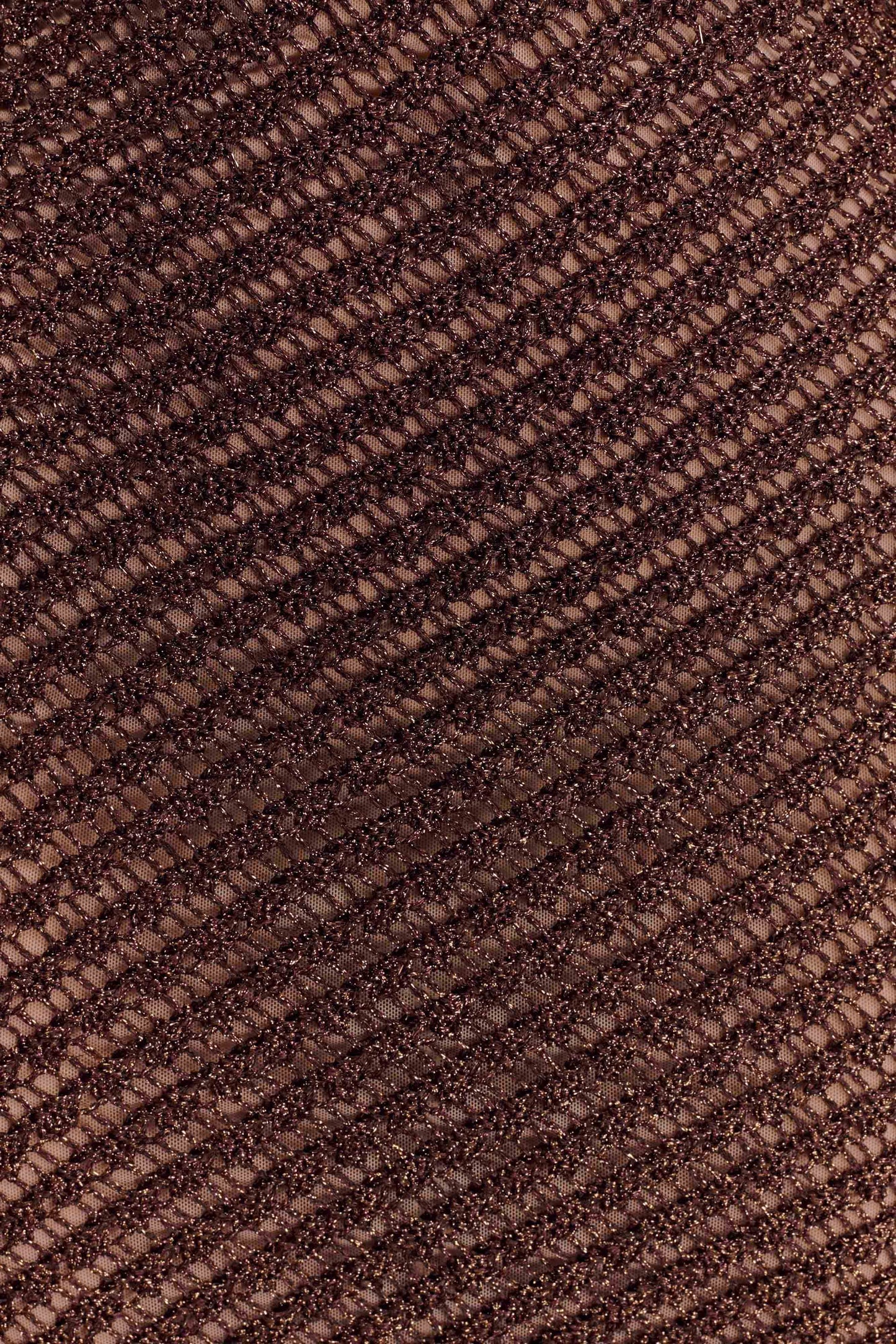 Raelynn Metallic Knit Fringe Midi Dress - Dark Chocolate