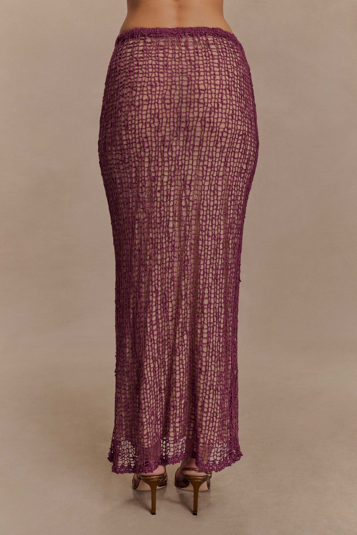 Cordelia Knit Maxi Skirt - Mauve