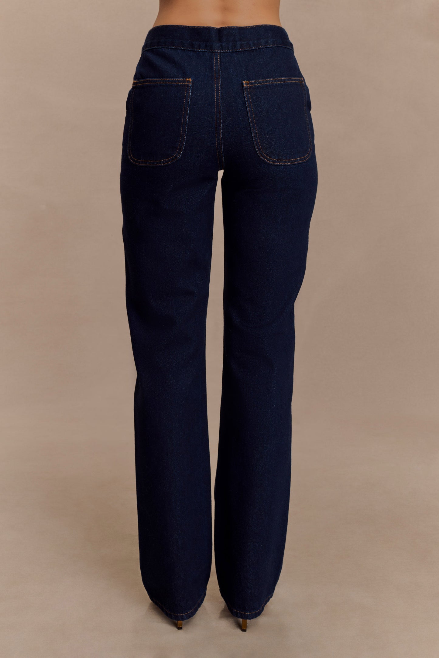 Remington V Front Straight Leg Jeans - Indigo Blue