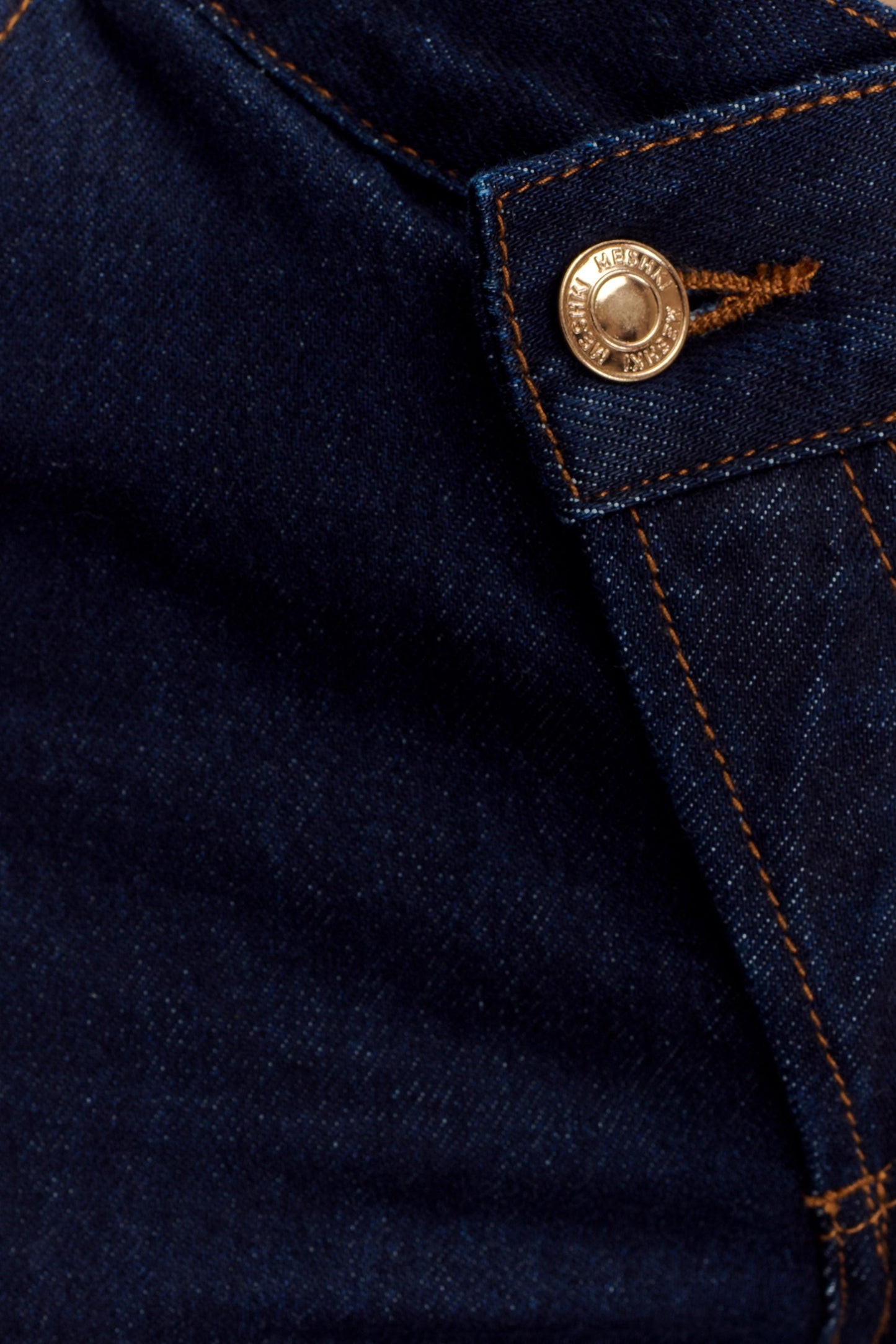 Remington V Front Straight Leg Jeans - Indigo Blue