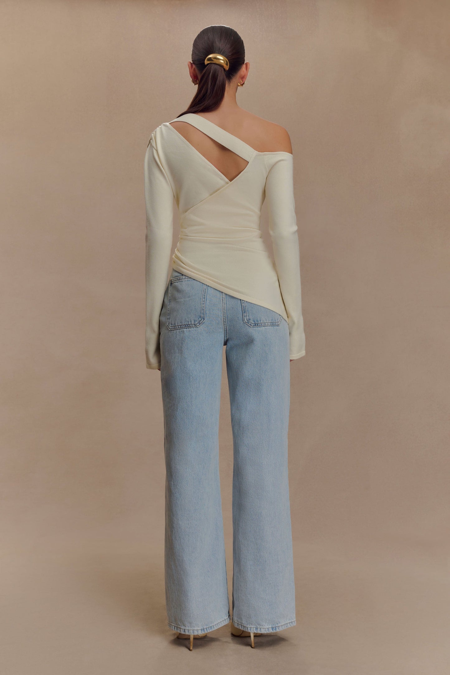 Miles Off Shoulder Knit Top - Ivory