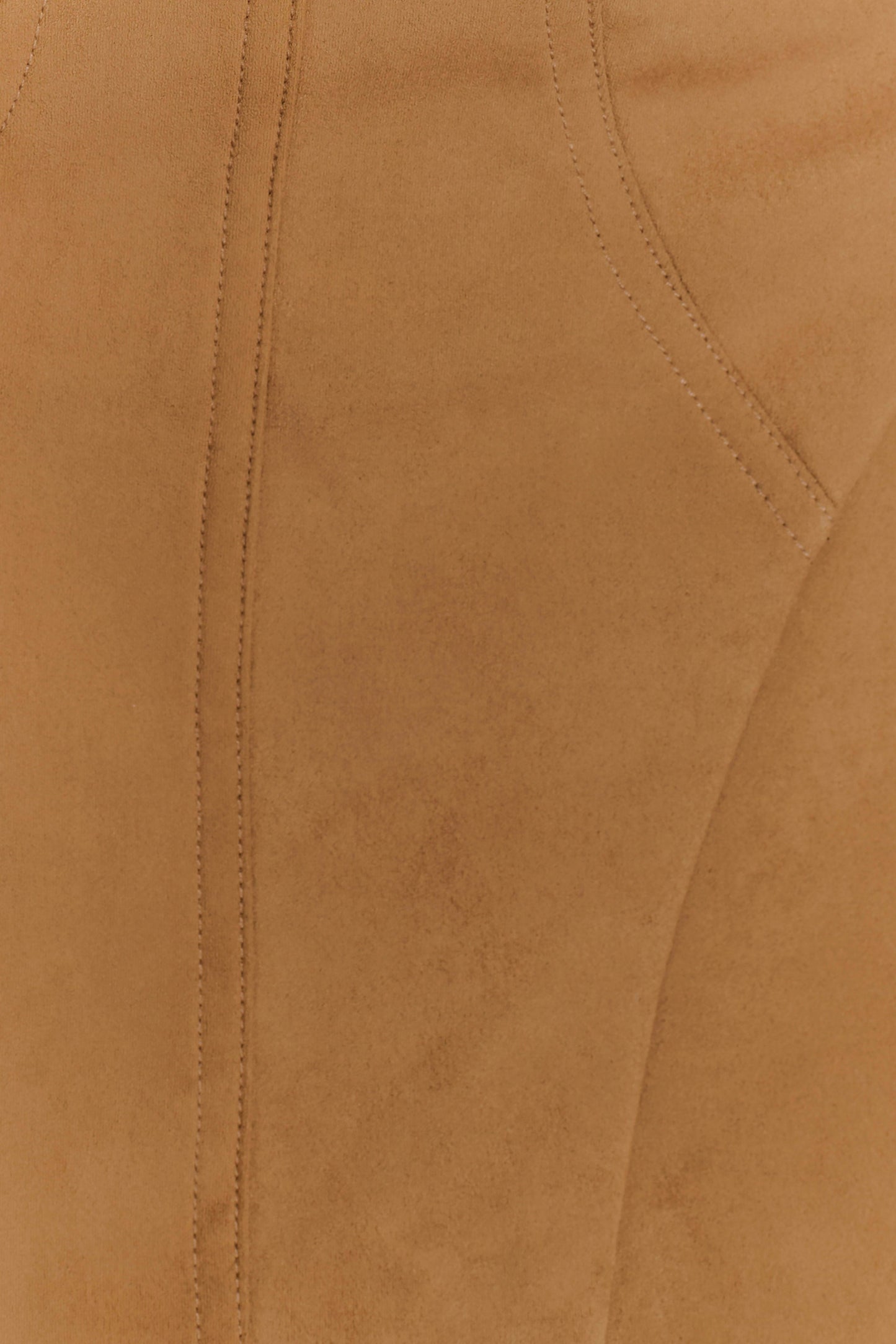 Andy Faux Suede Mini Dress - Camel