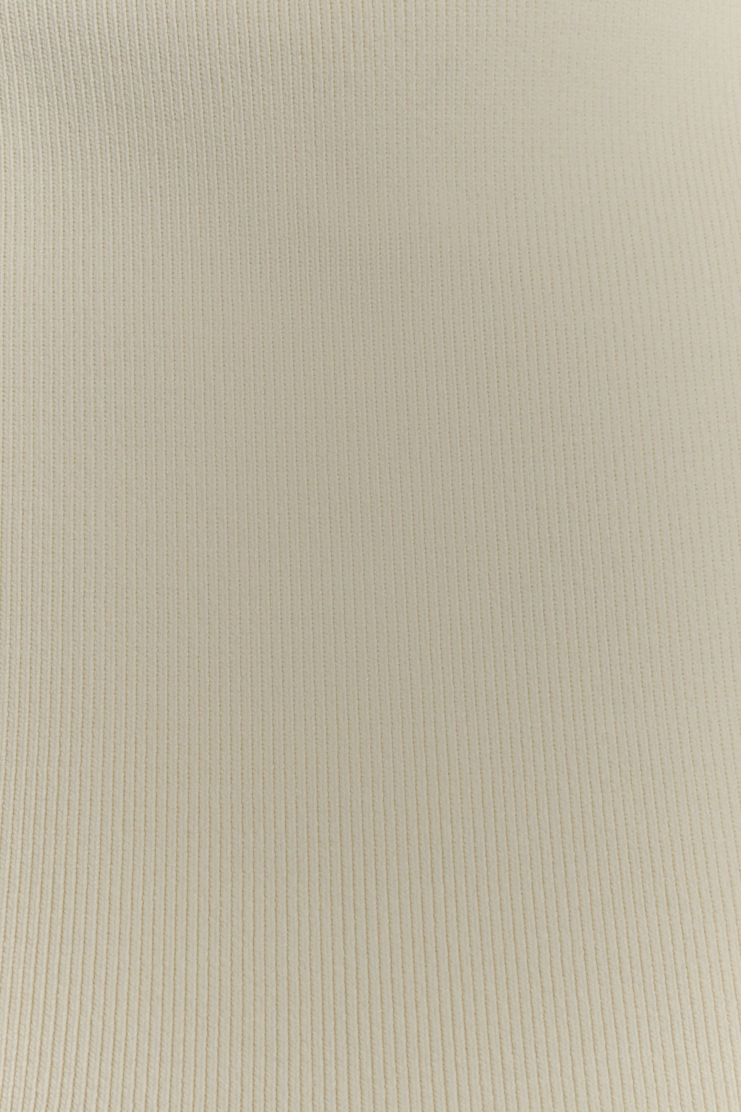 Romaine High Neck Bandage Knit Top - Ivory