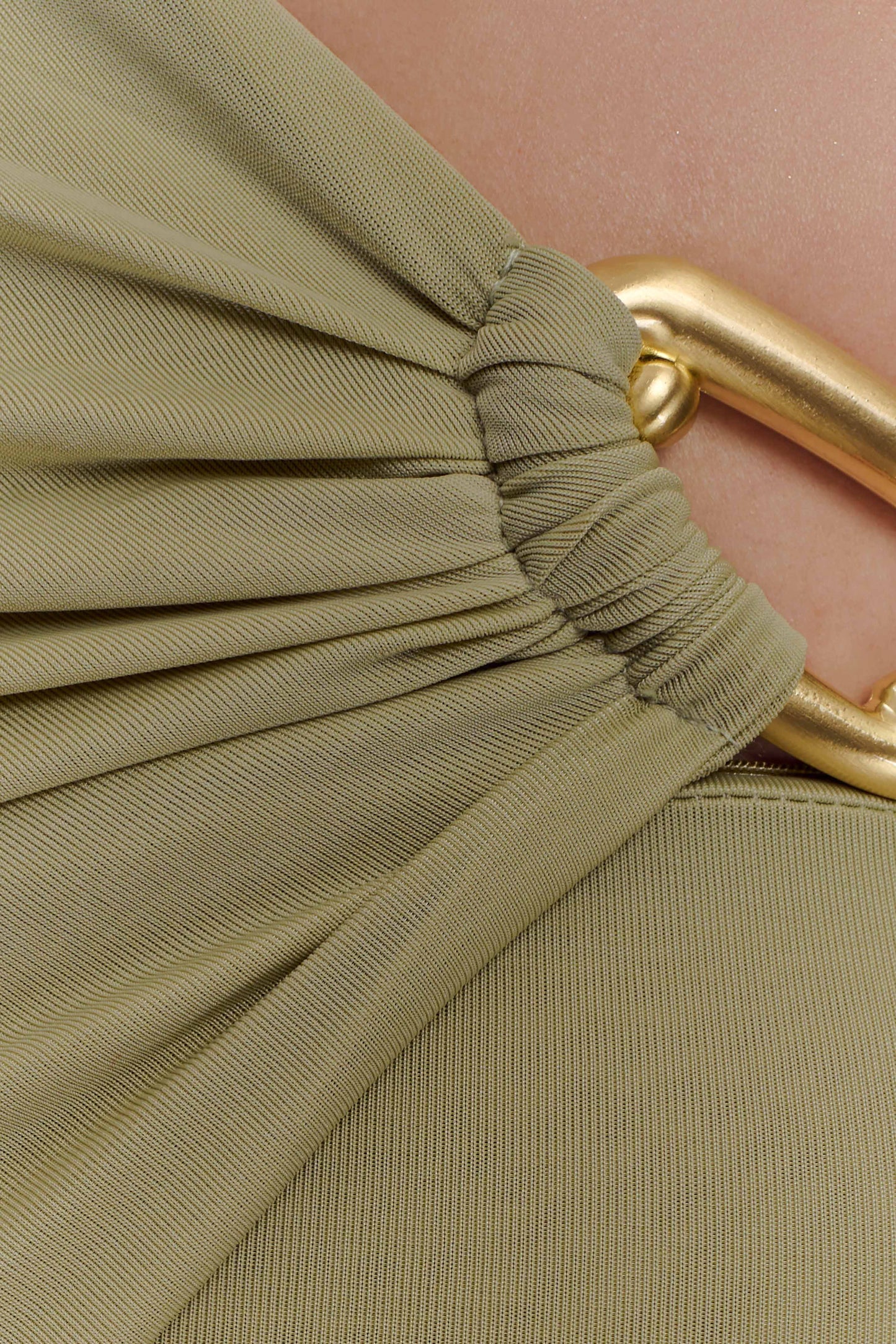 Ashford Asymmetrical Slinky Maxi Dress - Sage