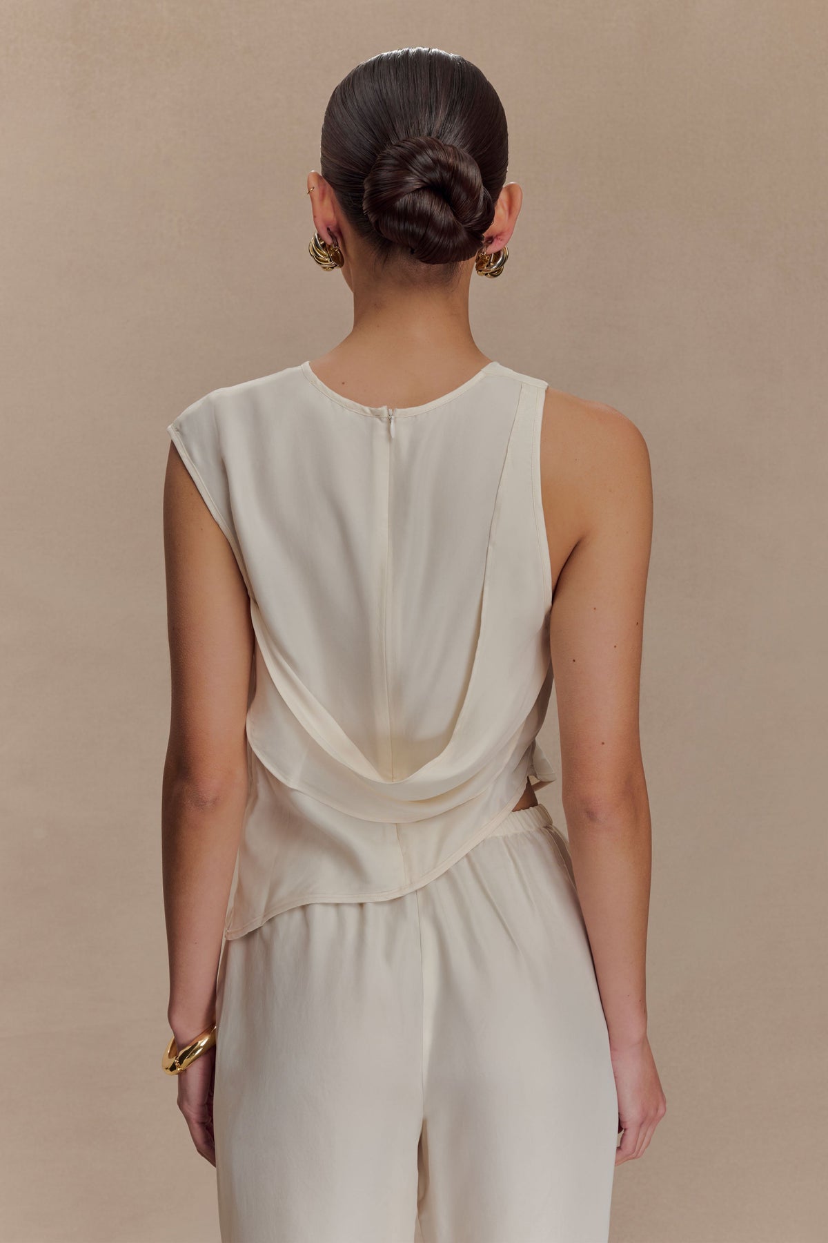Violeta Asymmetric Top - Ivory