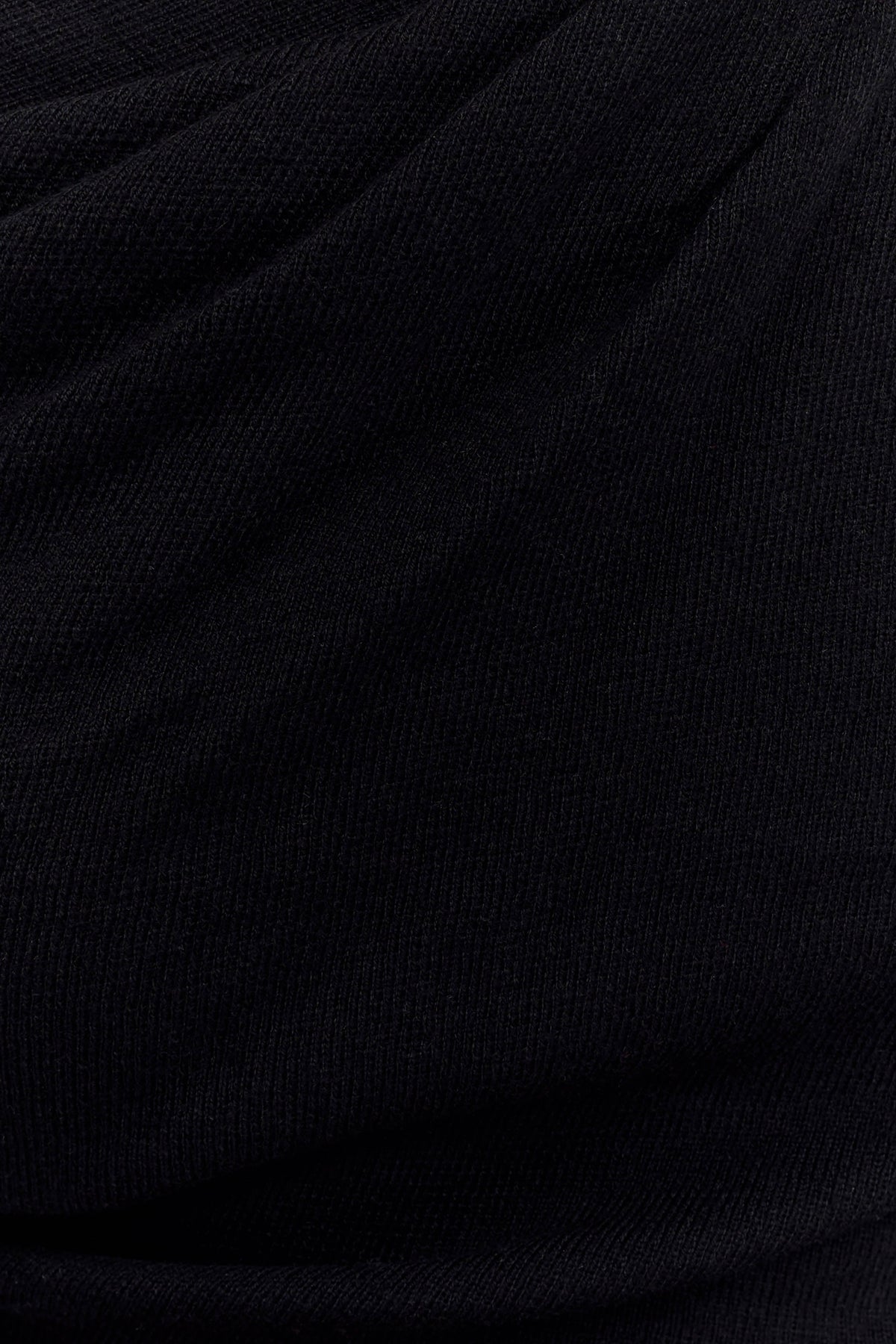 Culver Draped Twist Knit Top - Black