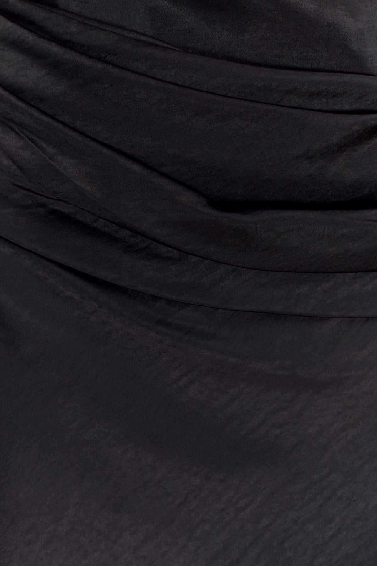 Jasmine Strapless Satin Maxi Dress - Black