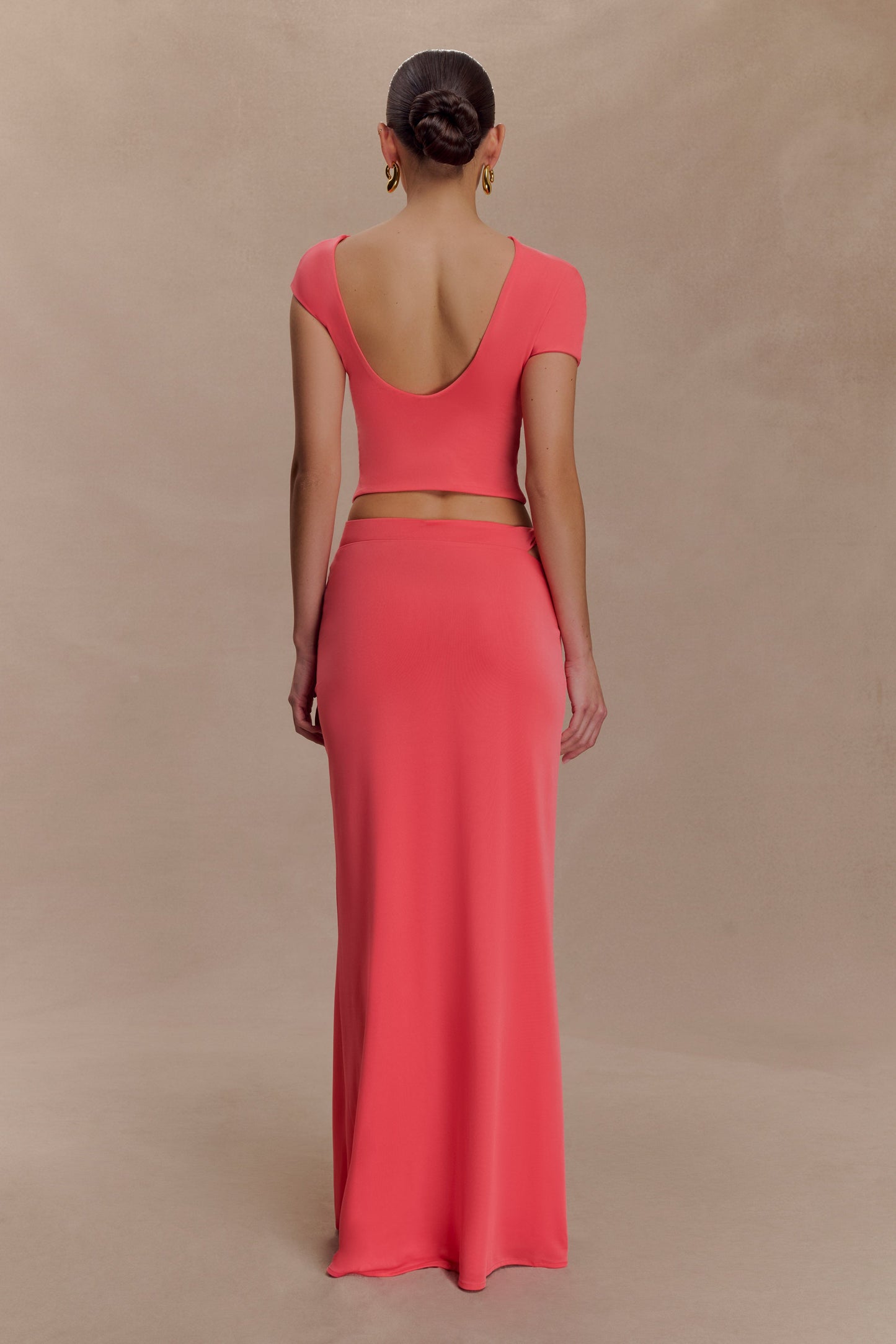 Haven Slinky Twist Top - Coral